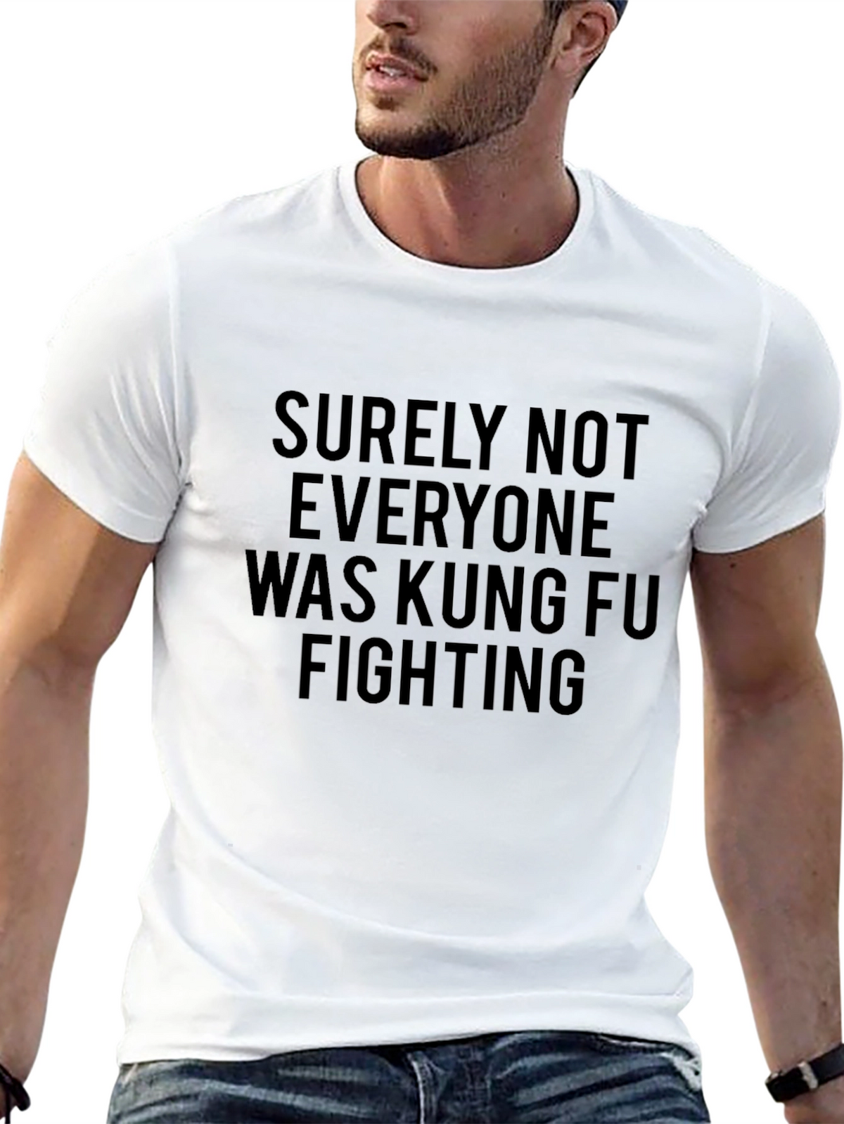 Kung Fu Fighting Funny Graphic Tee