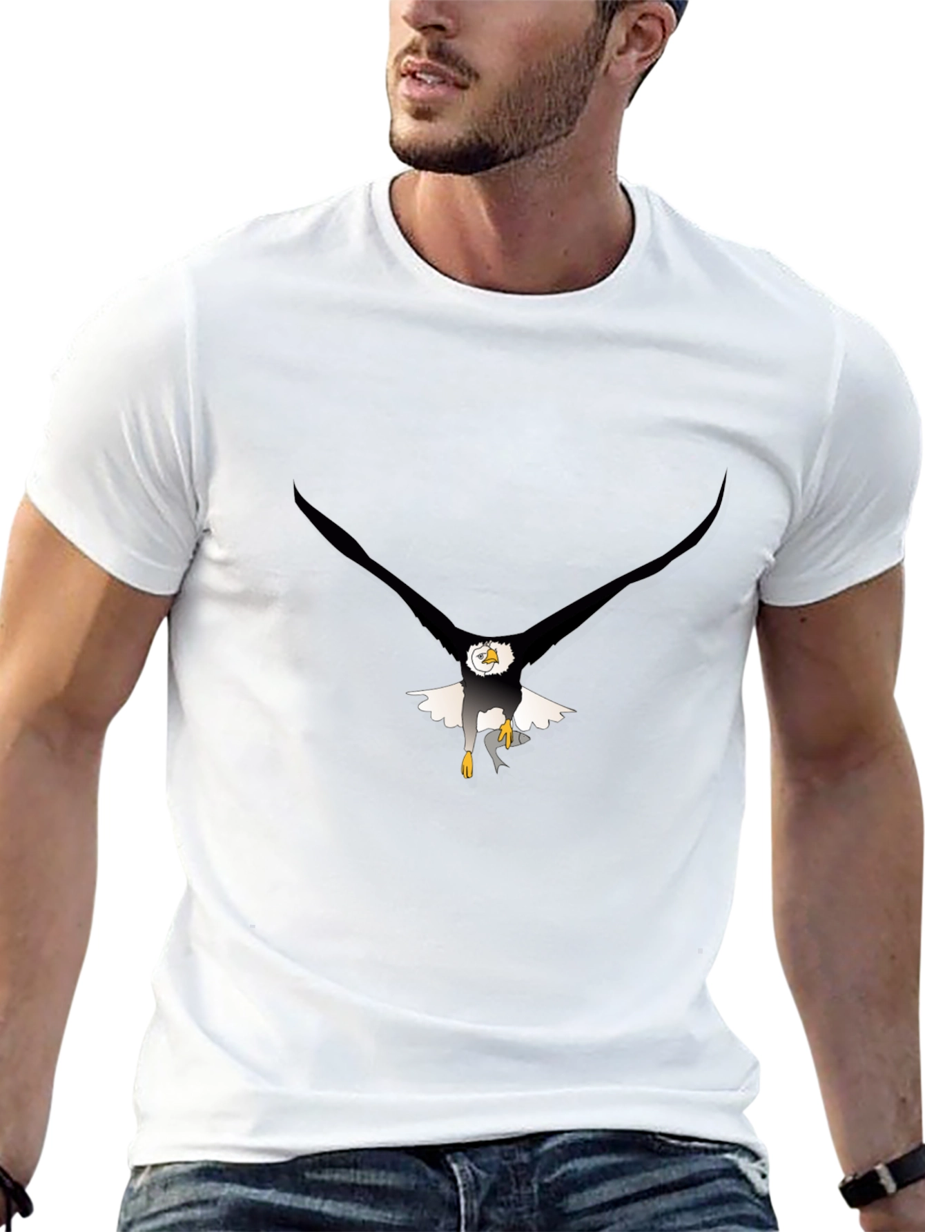 Eagle Graphic Black Tee