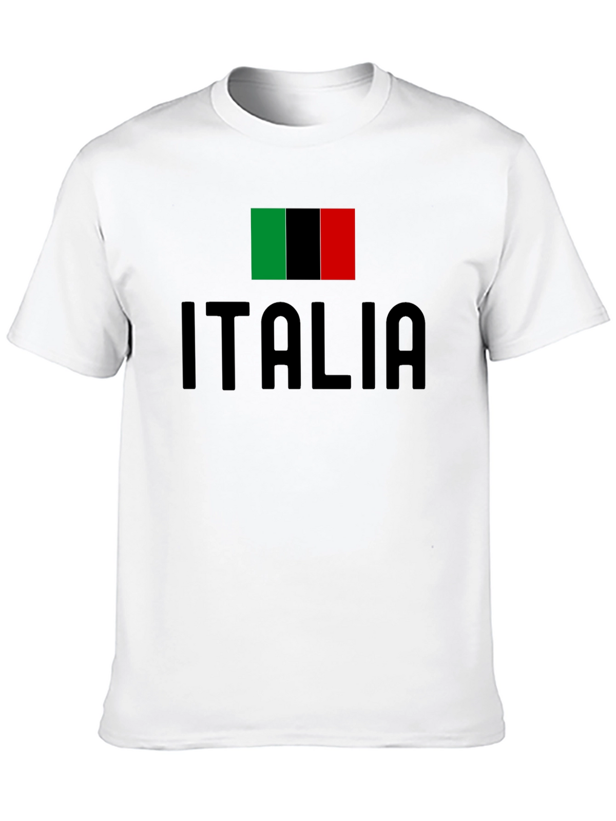 Italia Flag T-Shirt - Black Italian Pride Tee