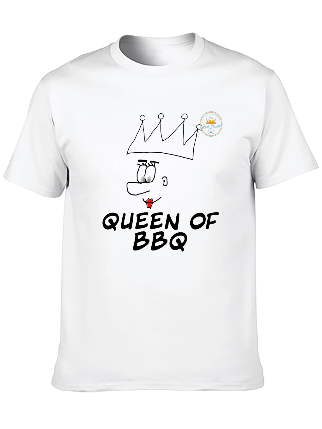 Queen of BBQ Funny Graphic Tee - Black