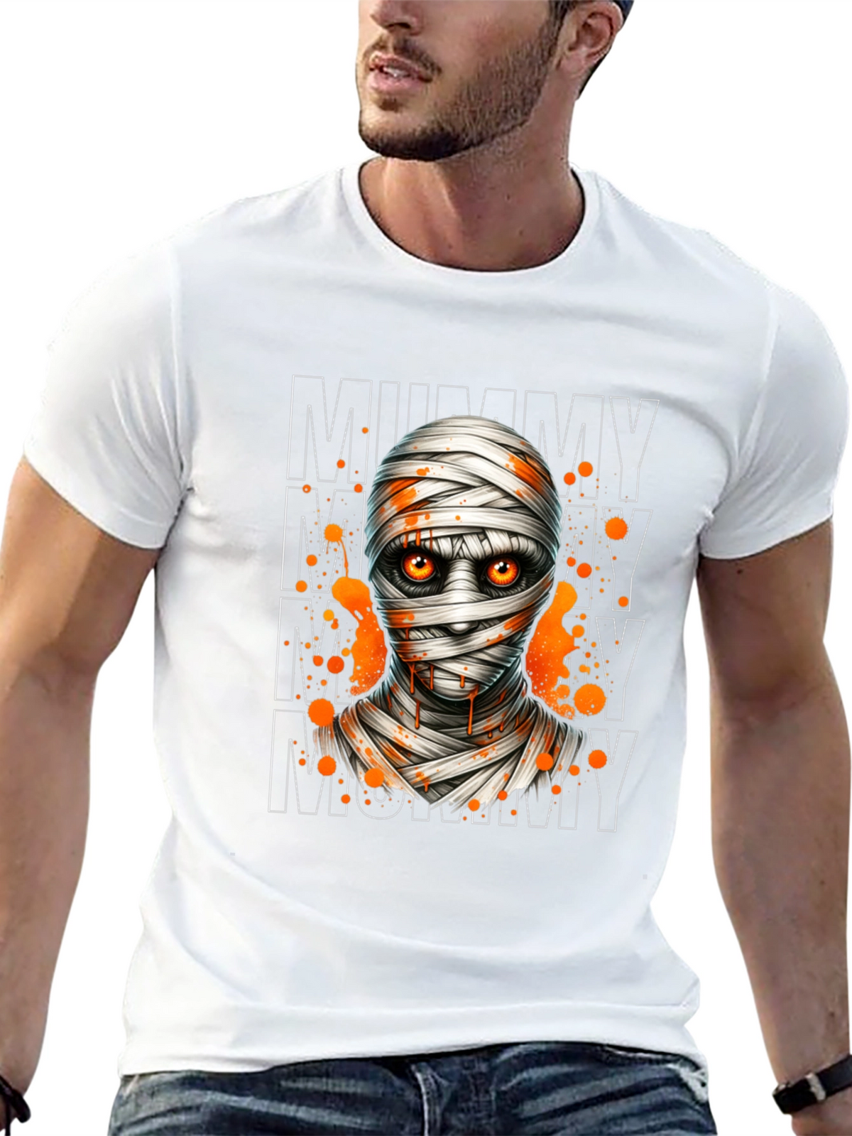 Mummy Graphic Tee - Halloween Ready!