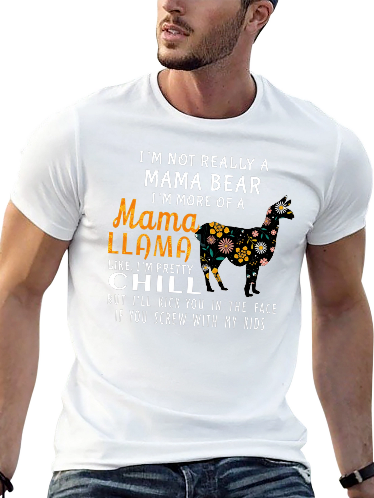Mama Llama Graphic Tee - Im Pretty Chill Shirt