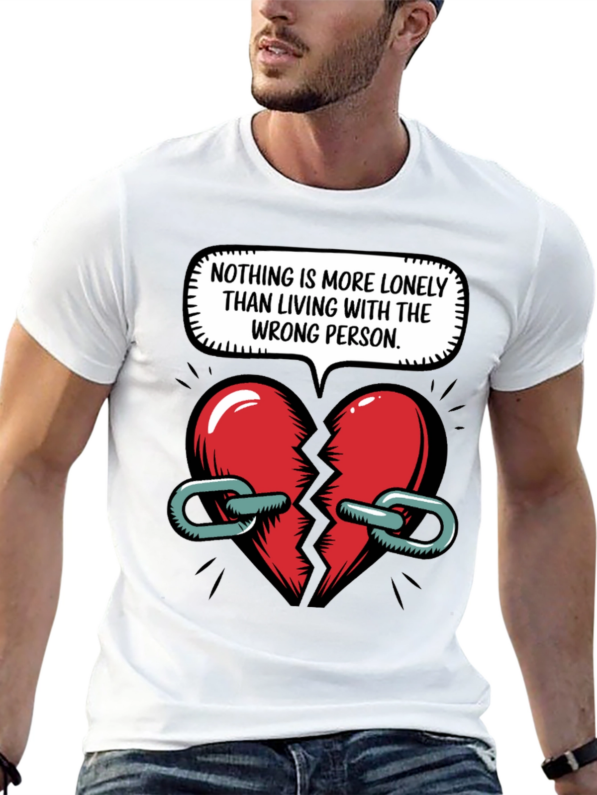 Lonely Heart Graphic T-Shirt