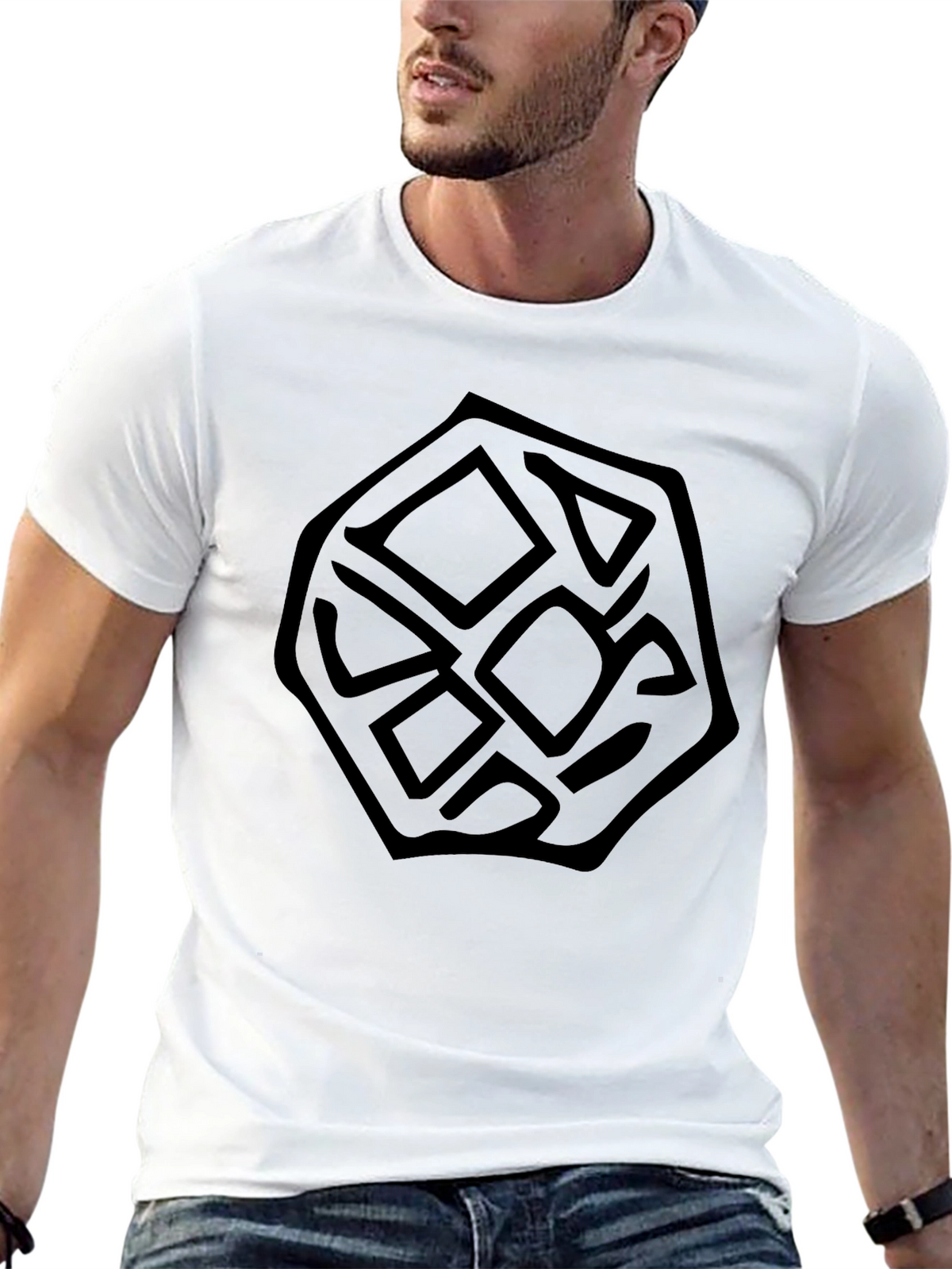 Mens Black Graphic Tee