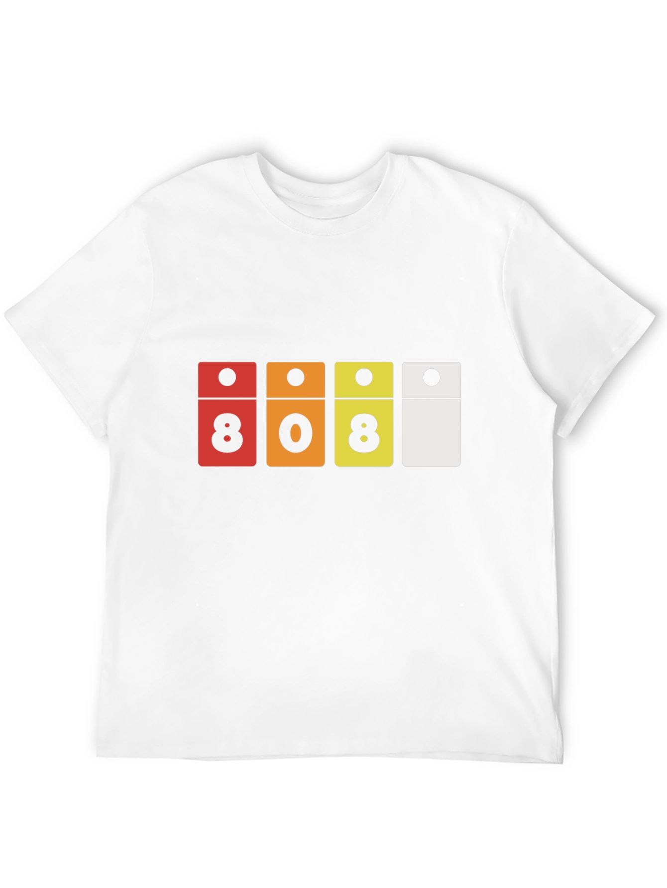 808 Domino Style Graphic Black T-Shirt