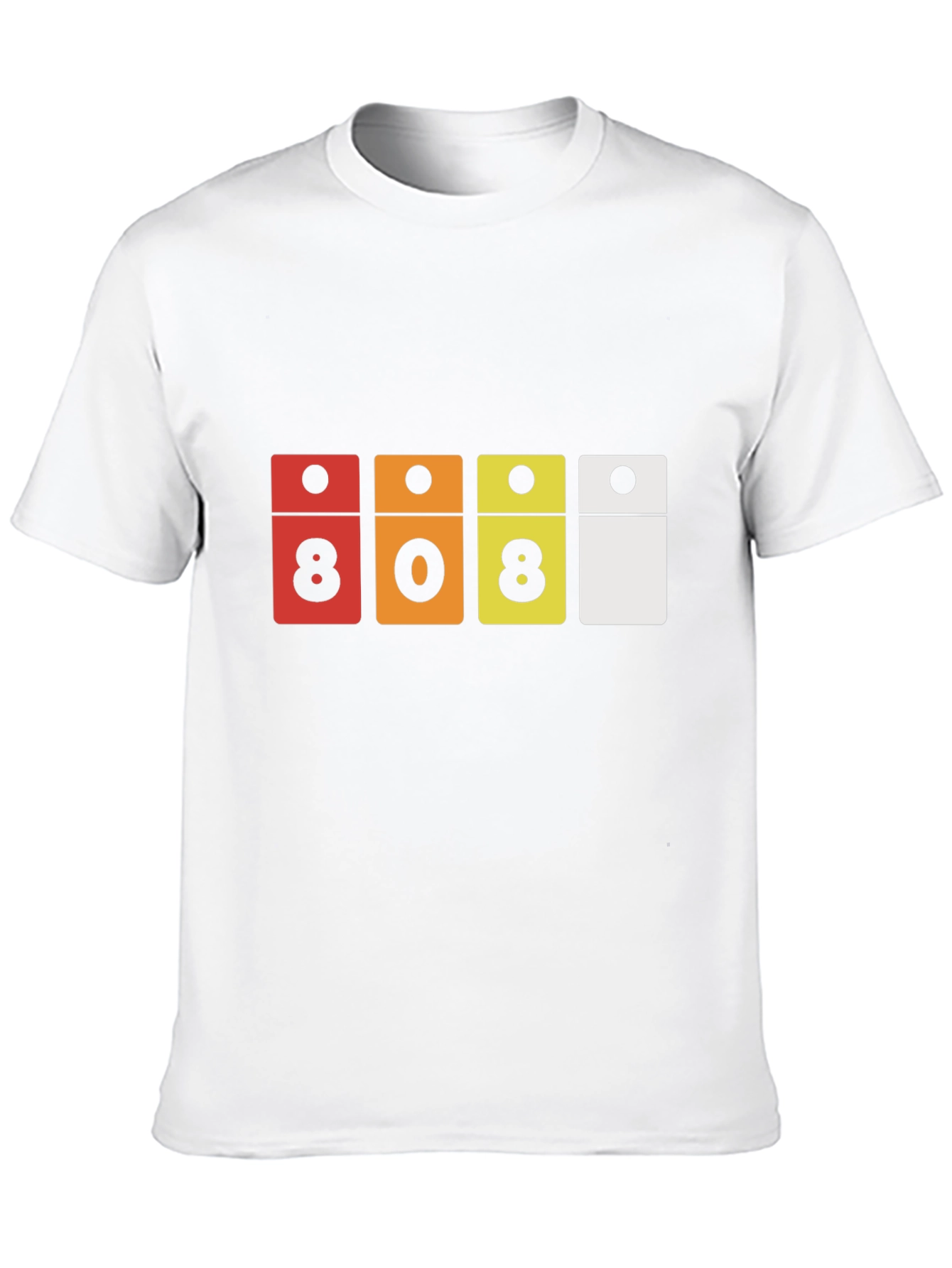 808 Domino Style Graphic Black T-Shirt