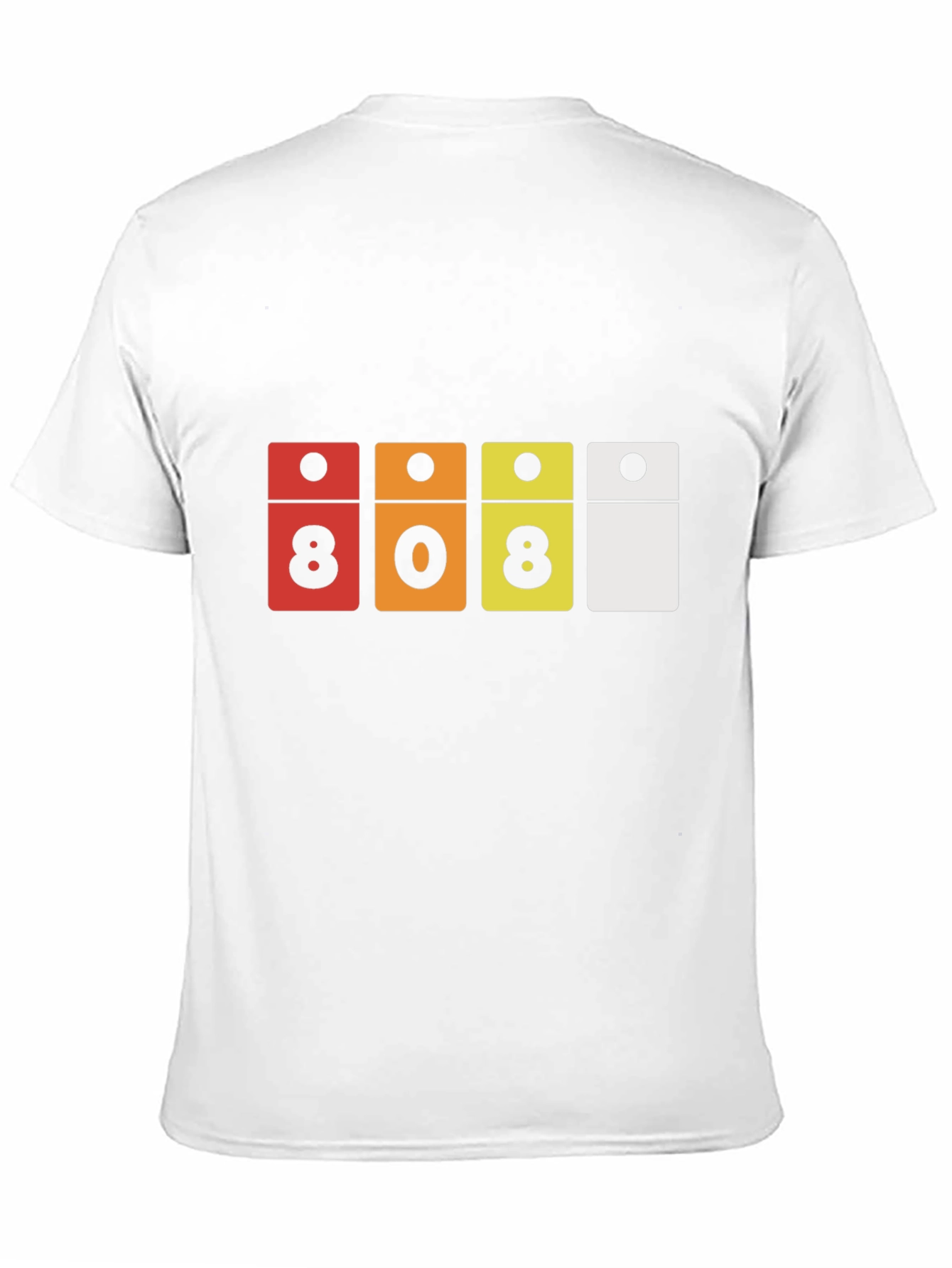 808 Domino Style Graphic Black T-Shirt