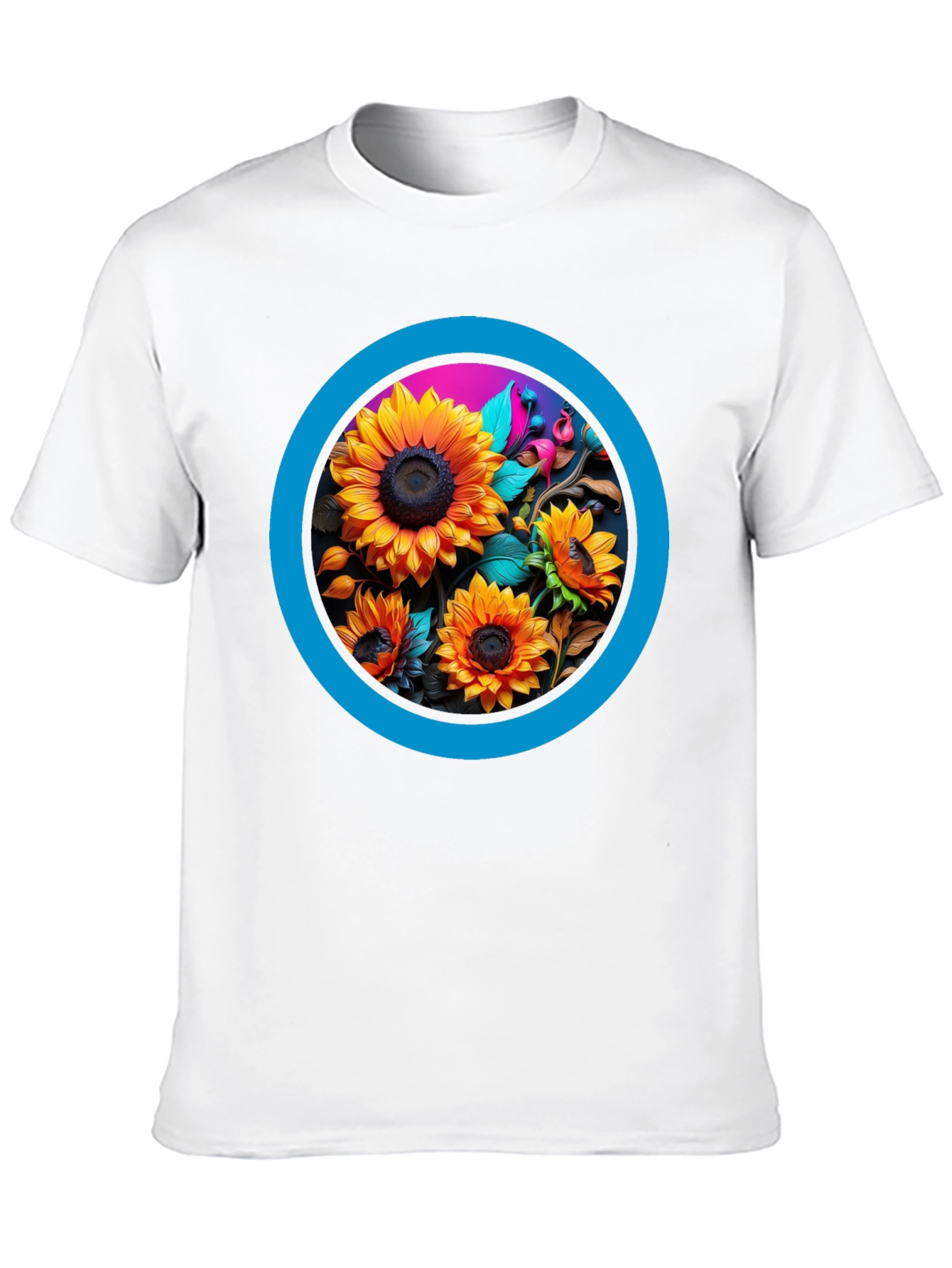 Sunflower Circle Graphic Tee