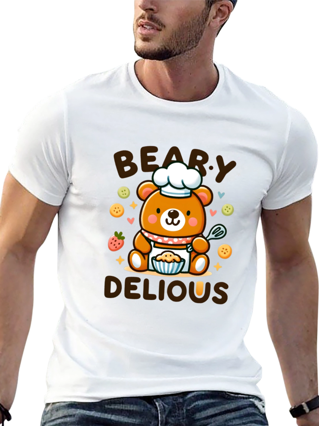 Beary Delious T-Shirt - Cute Chef Bear Design