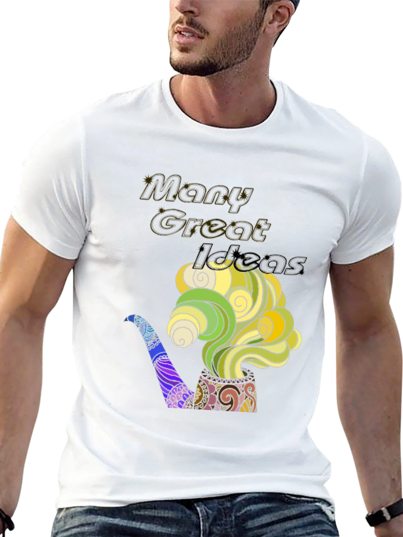 Many Great Ideas Graphic Tee - Unique Pipe Design