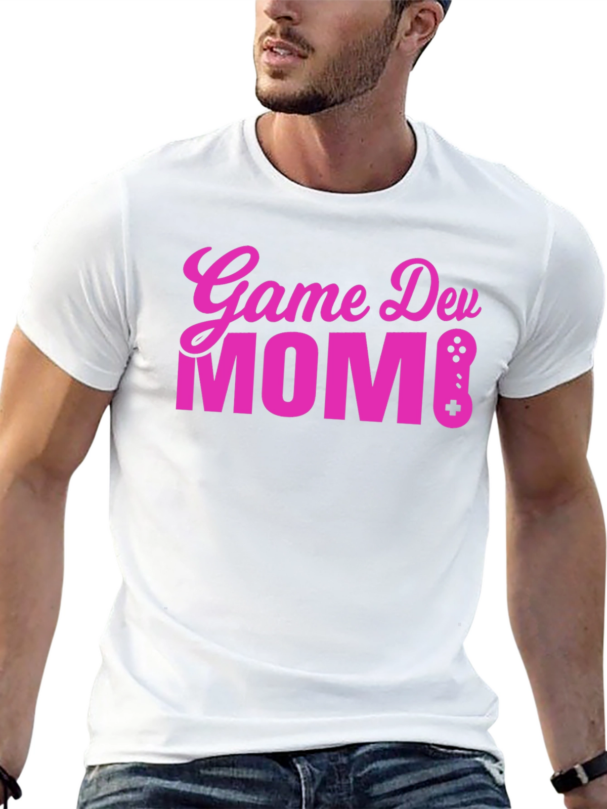 Game Dev Mom T-Shirt - Black Cotton Gamer Tee