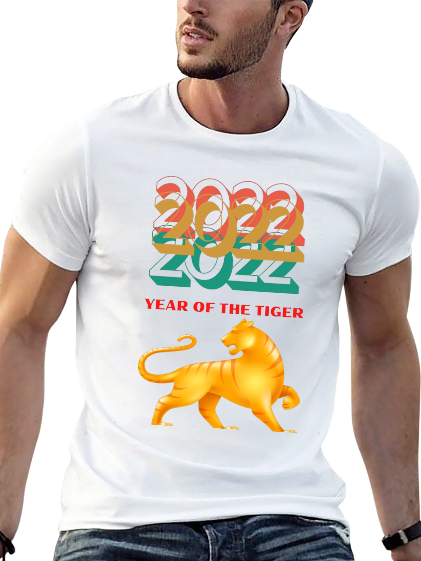 2022 Year of the Tiger Graphic Tee - Black