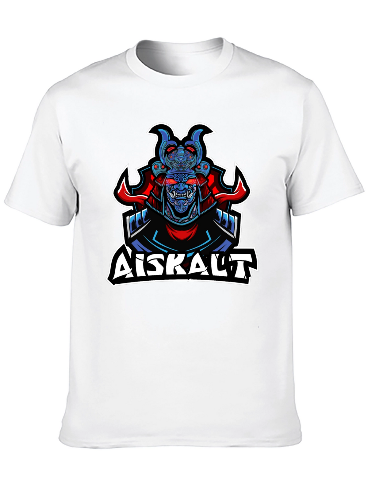 Samurai Graphic Print Black T-Shirt