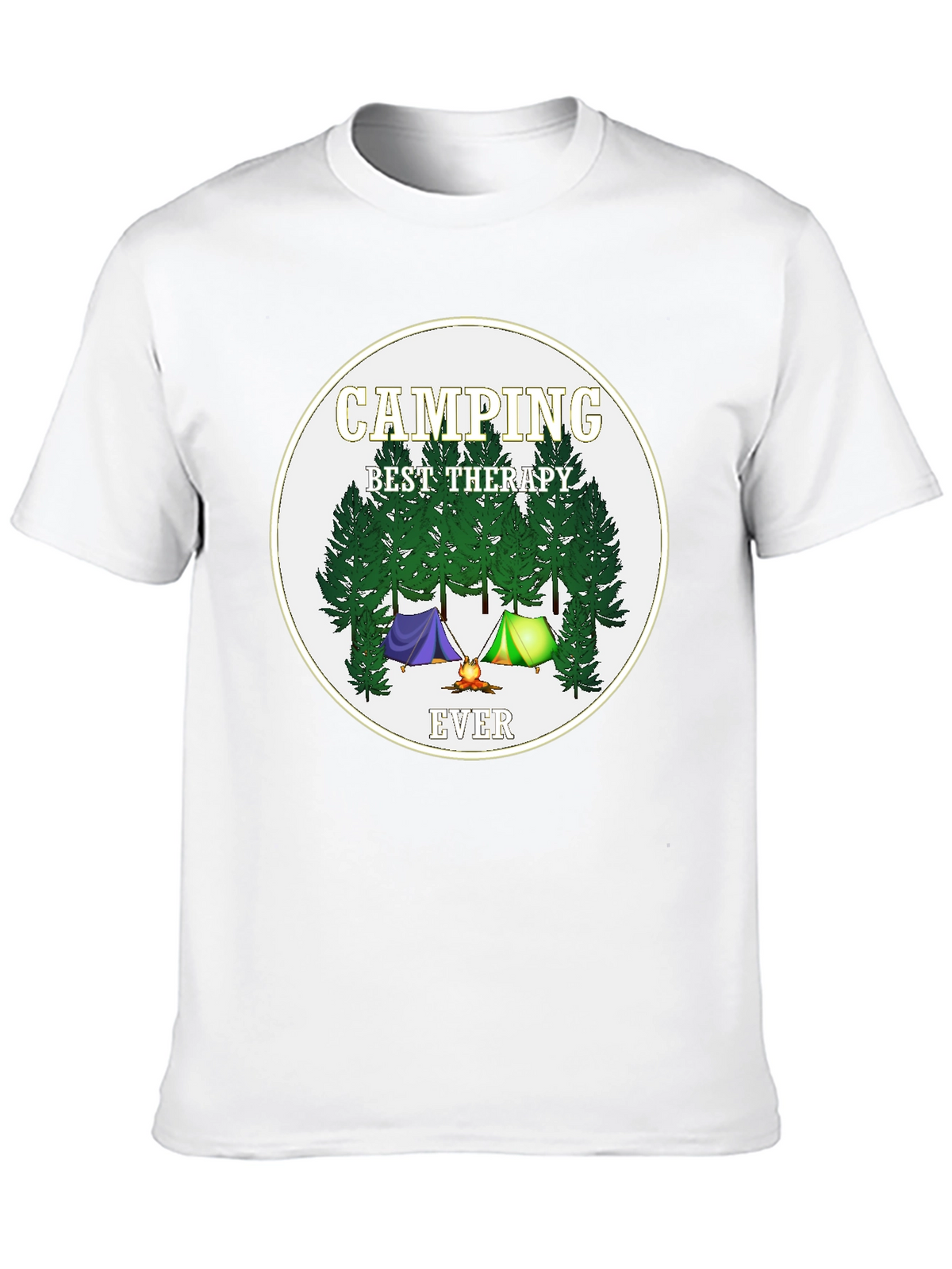 Camping Best Therapy Ever Graphic Tee