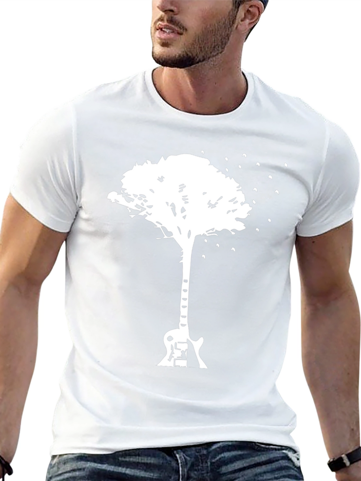 Guitar Tree Graphic T-Shirt - Music Lover Tee