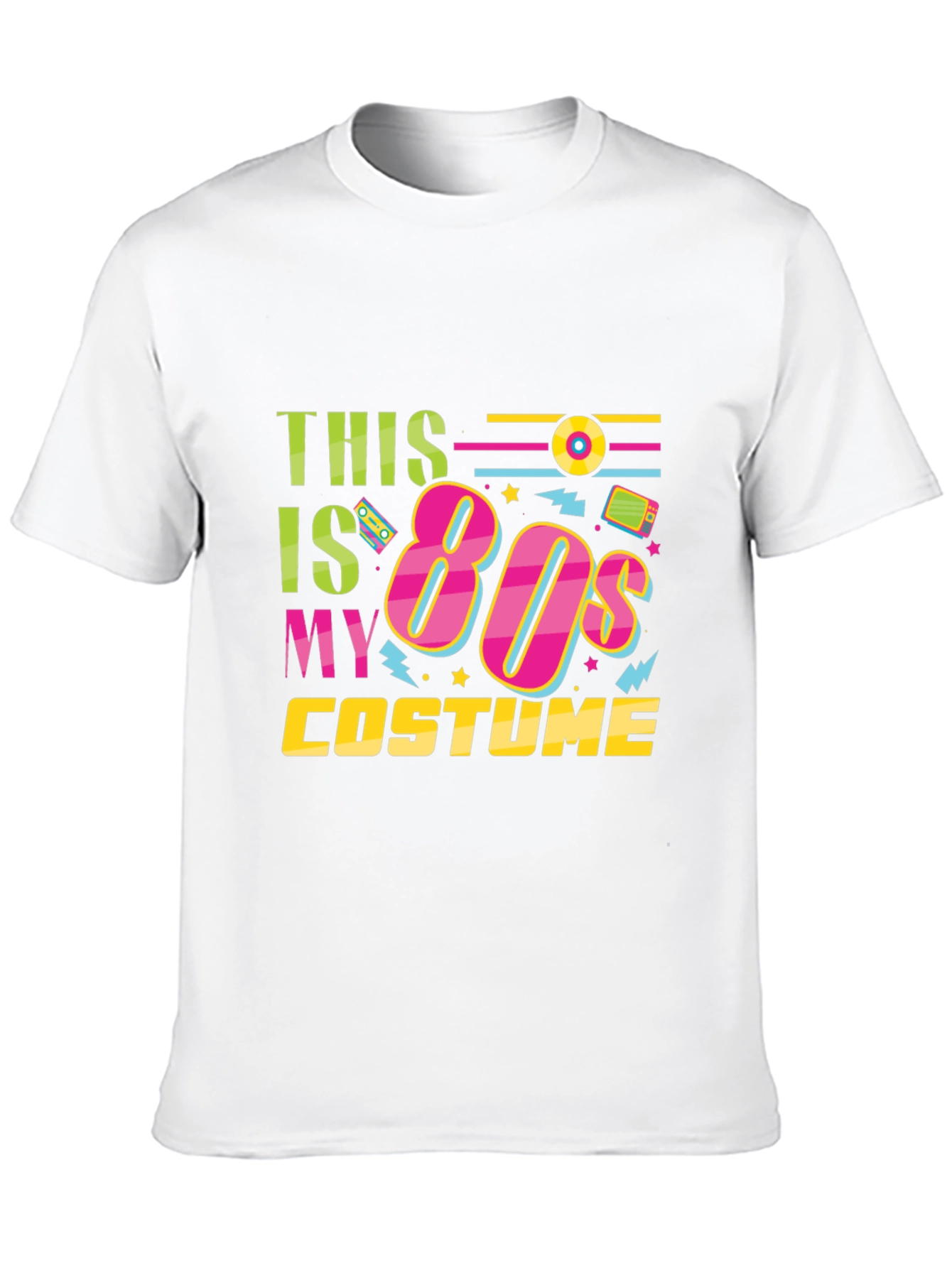 This Is My 80s Costume Black T-Shirt