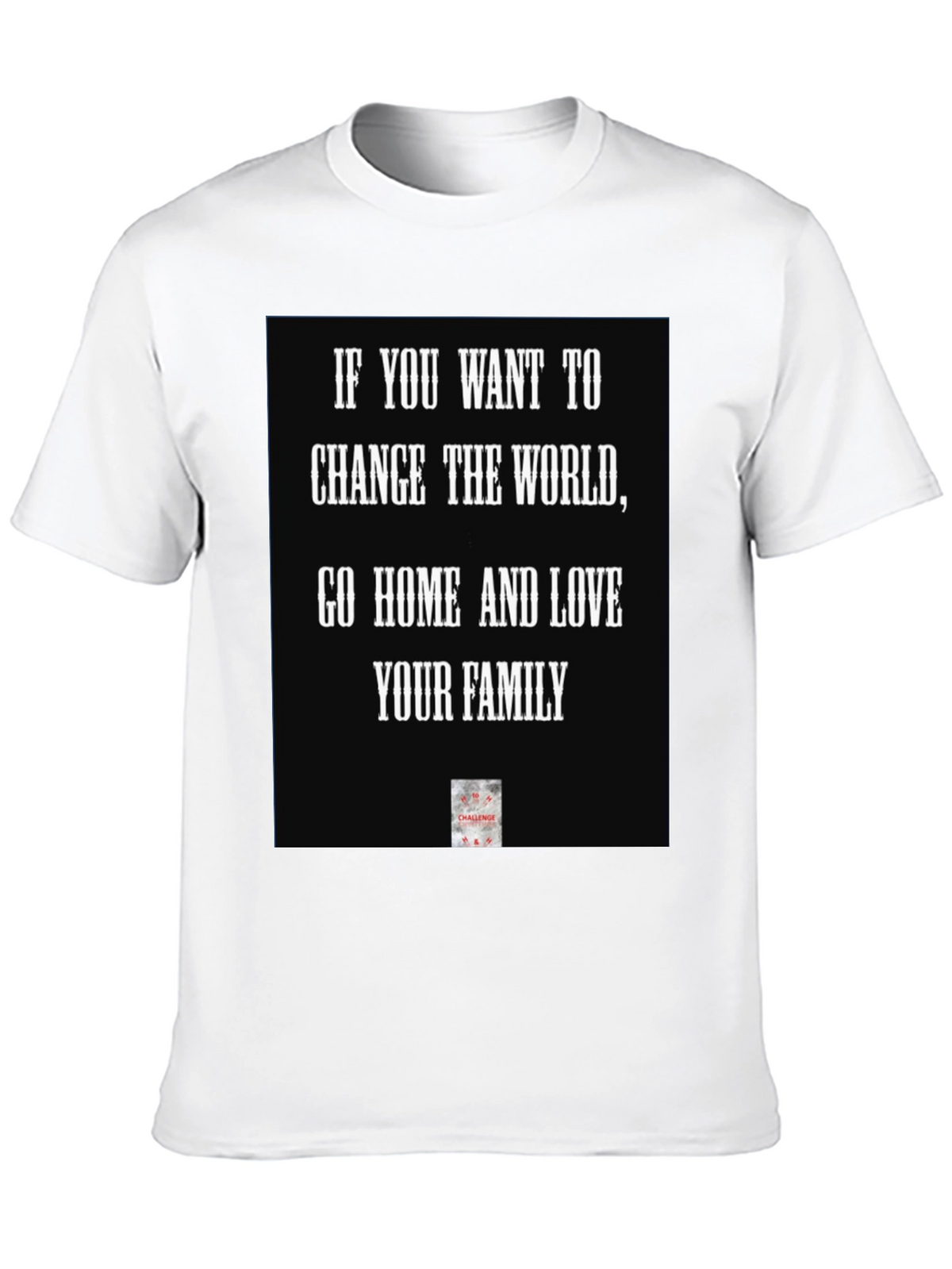 Love Your Family Black Graphic T-Shirt