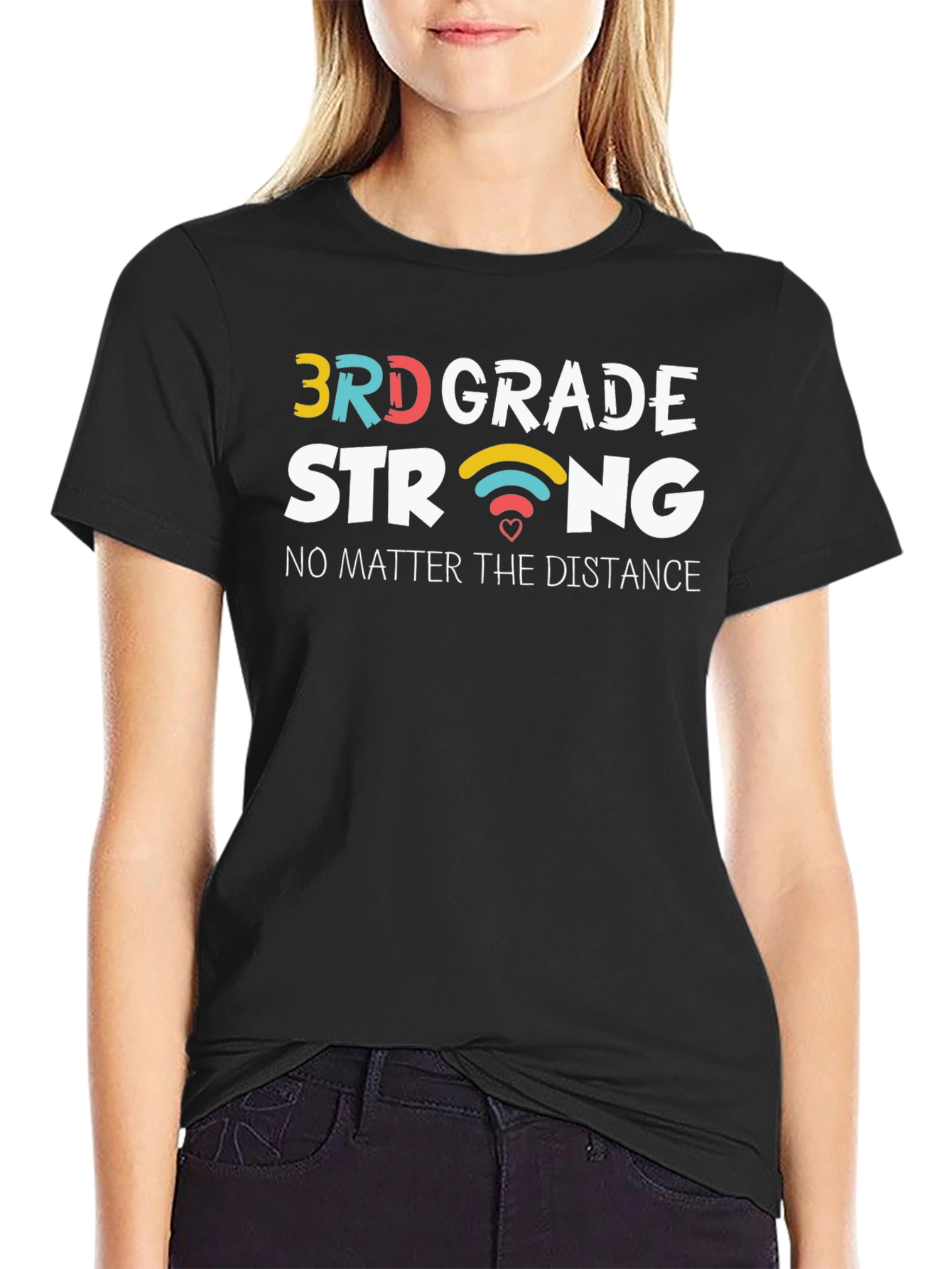 3rd Grade Strong T-Shirt Teacher Student Support Tee