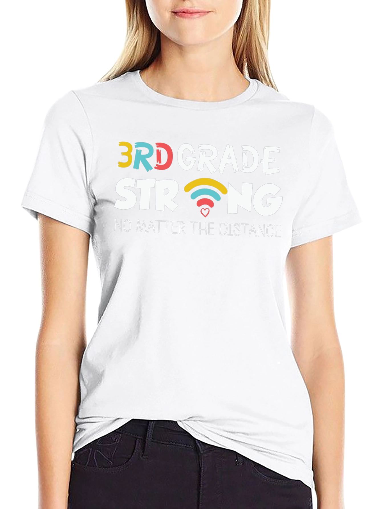 3rd Grade Strong T-Shirt Teacher Student Support Tee