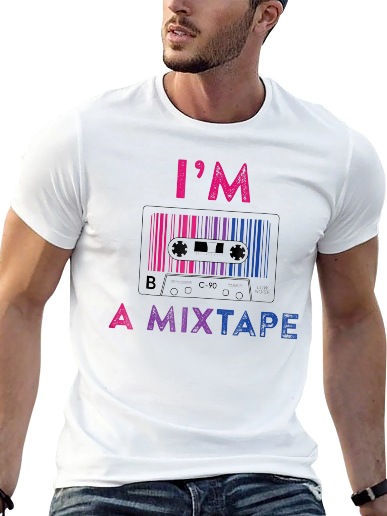 Bisexual Pride Mixtape Graphic T-Shirt