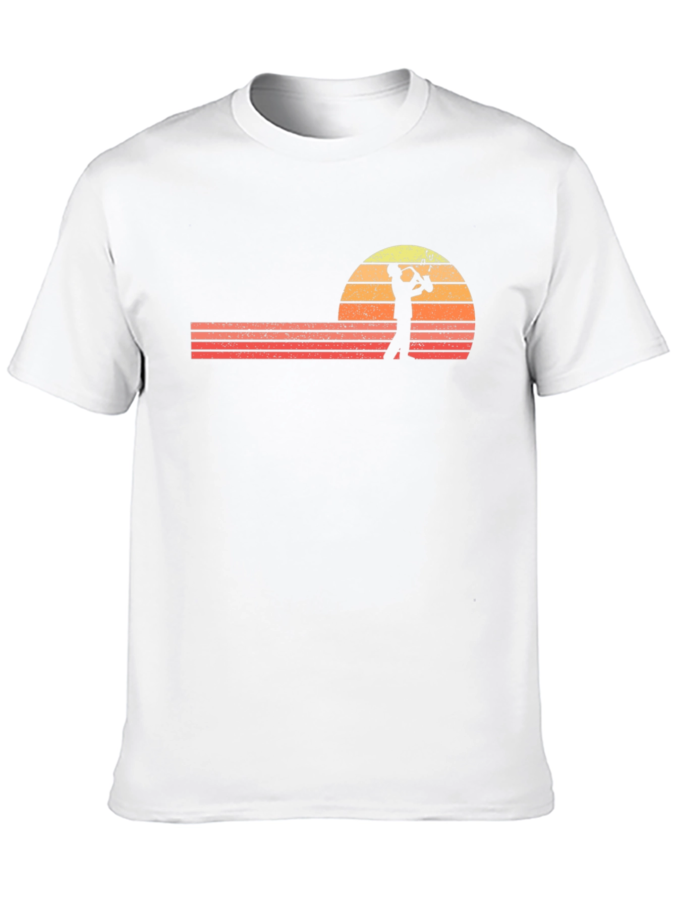 Saxophone Sunset Graphic Tee - Retro Style