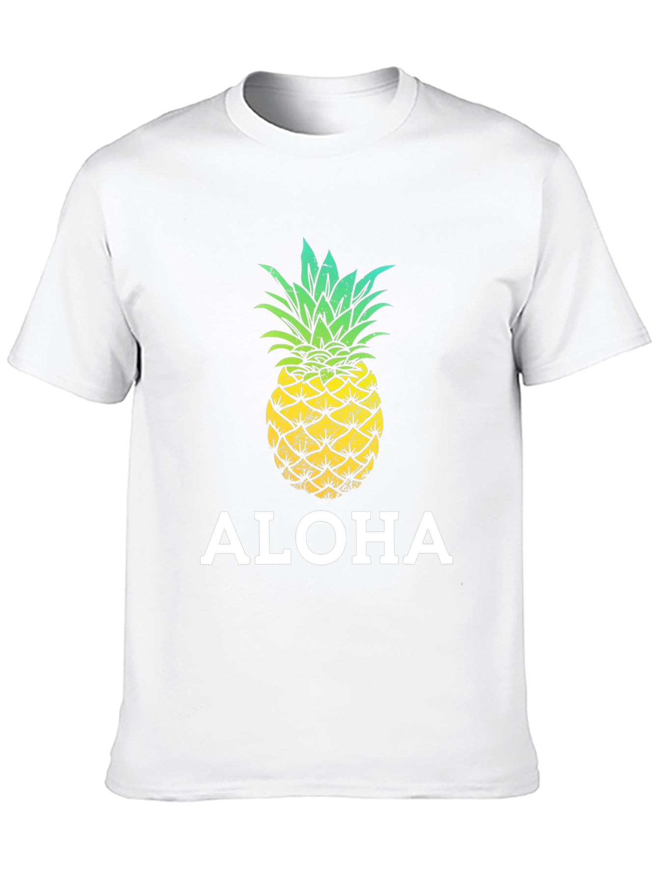 Aloha Pineapple Graphic T-Shirt - Tropical Summer Tee