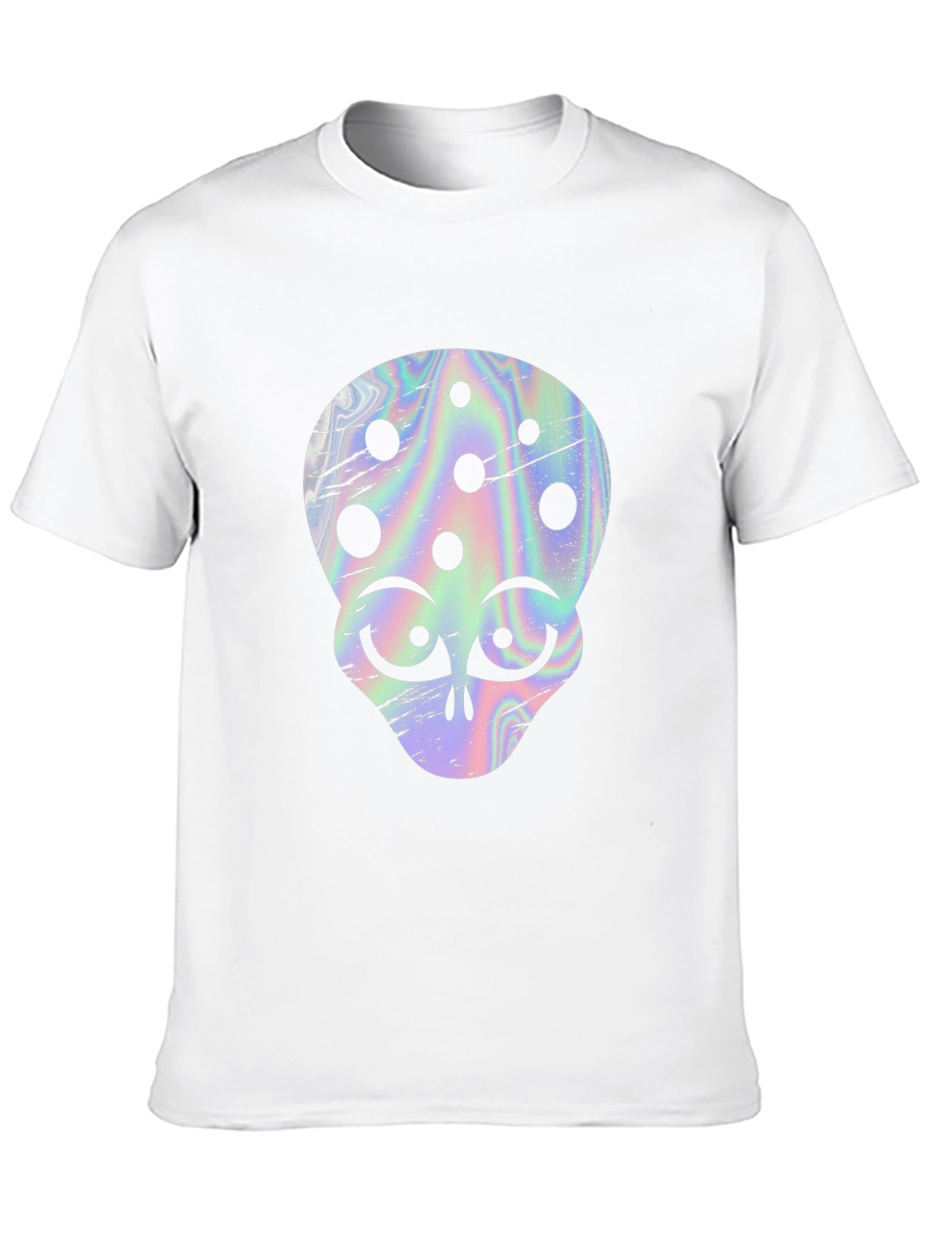 Retro Alien Head Graphic T-Shirt