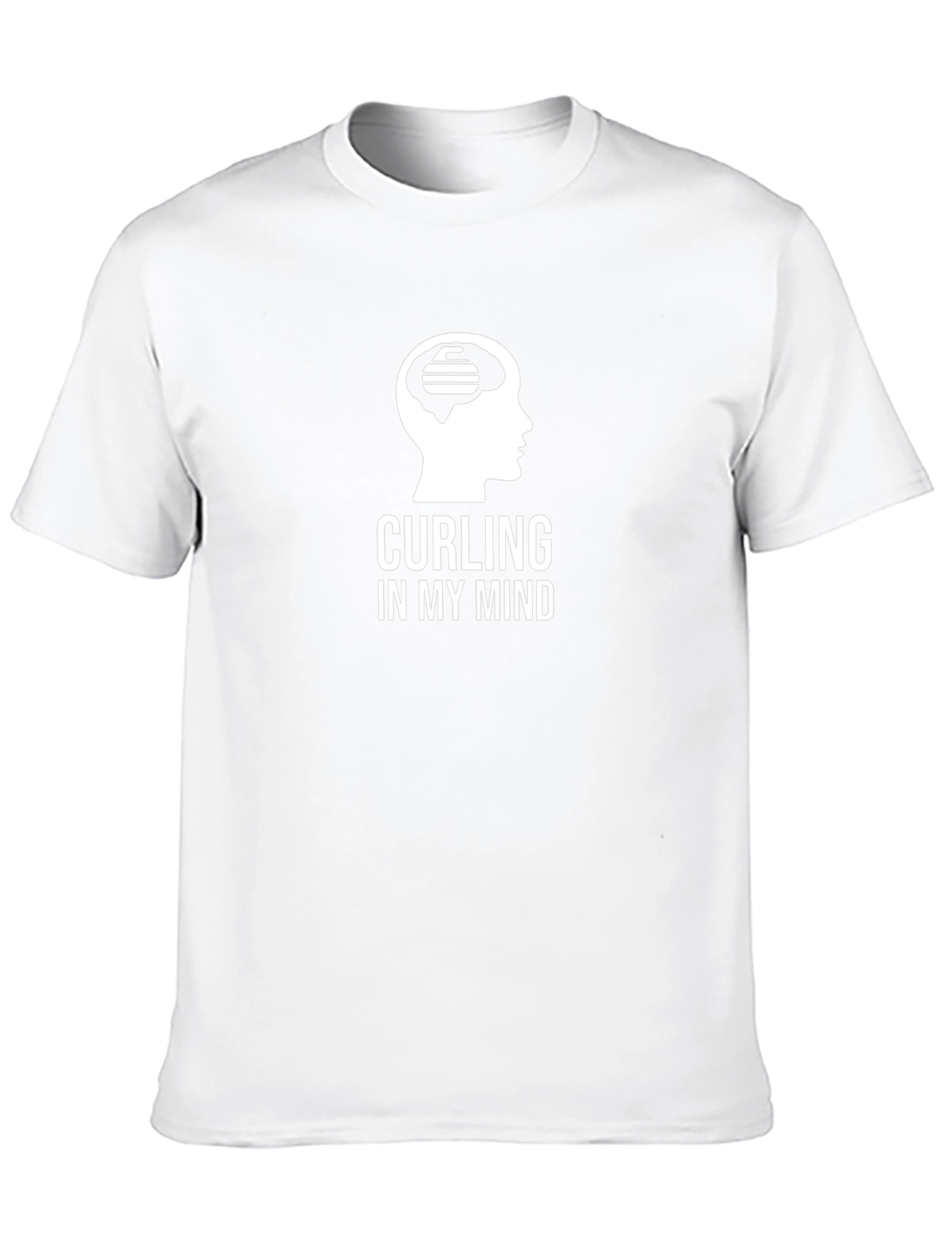 Curling On My Mind Black Graphic Tee