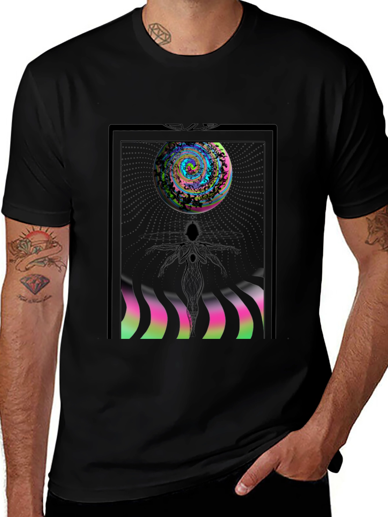 Abstract Art Graphic Print T-Shirt