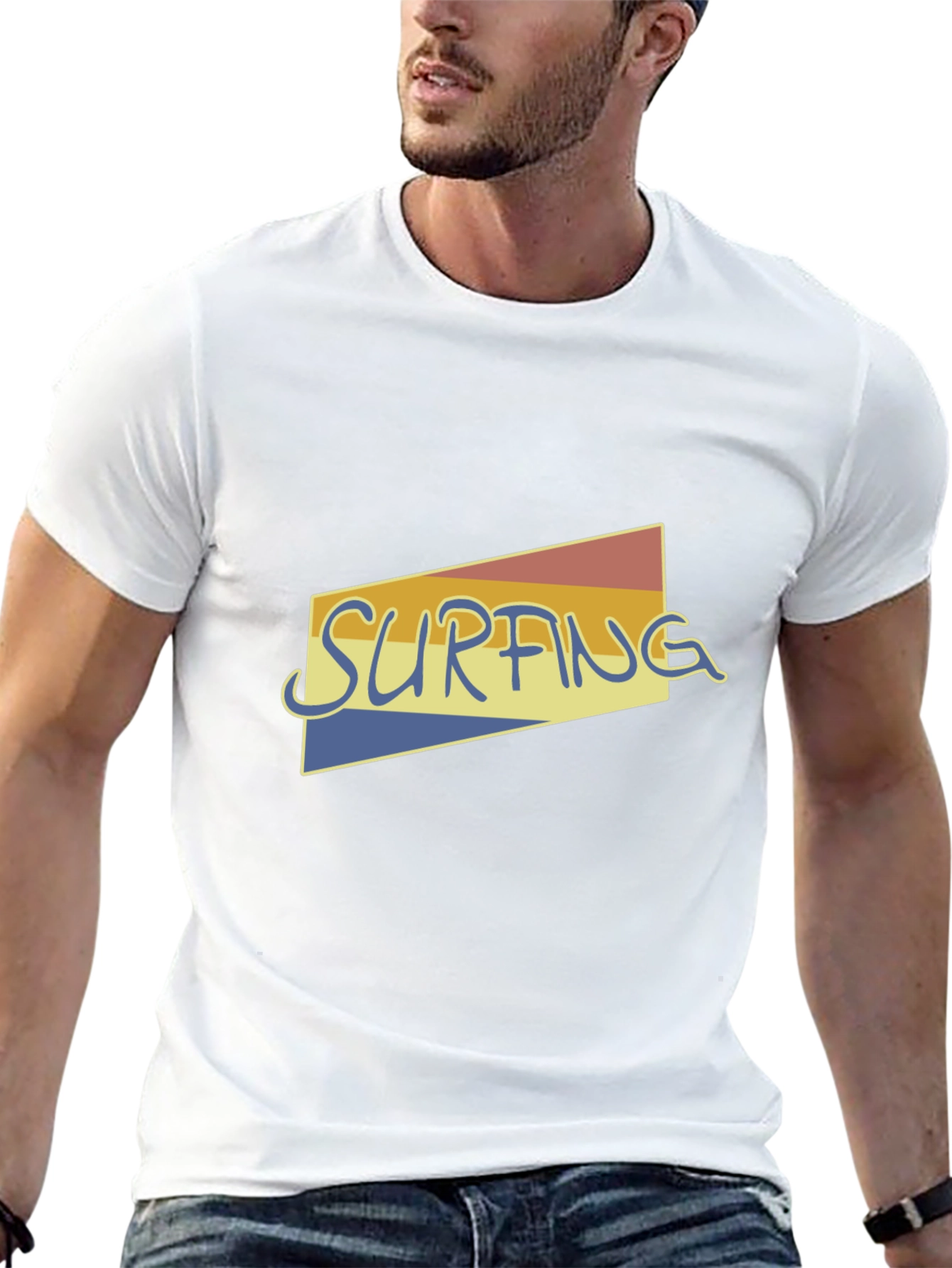 Retro Surfing Graphic Tee