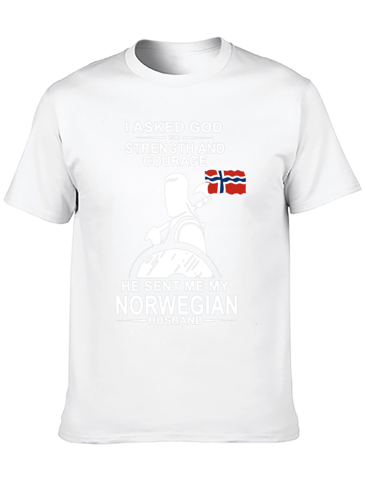 Norwegian Husband T-Shirt - Strength & Courage Gift