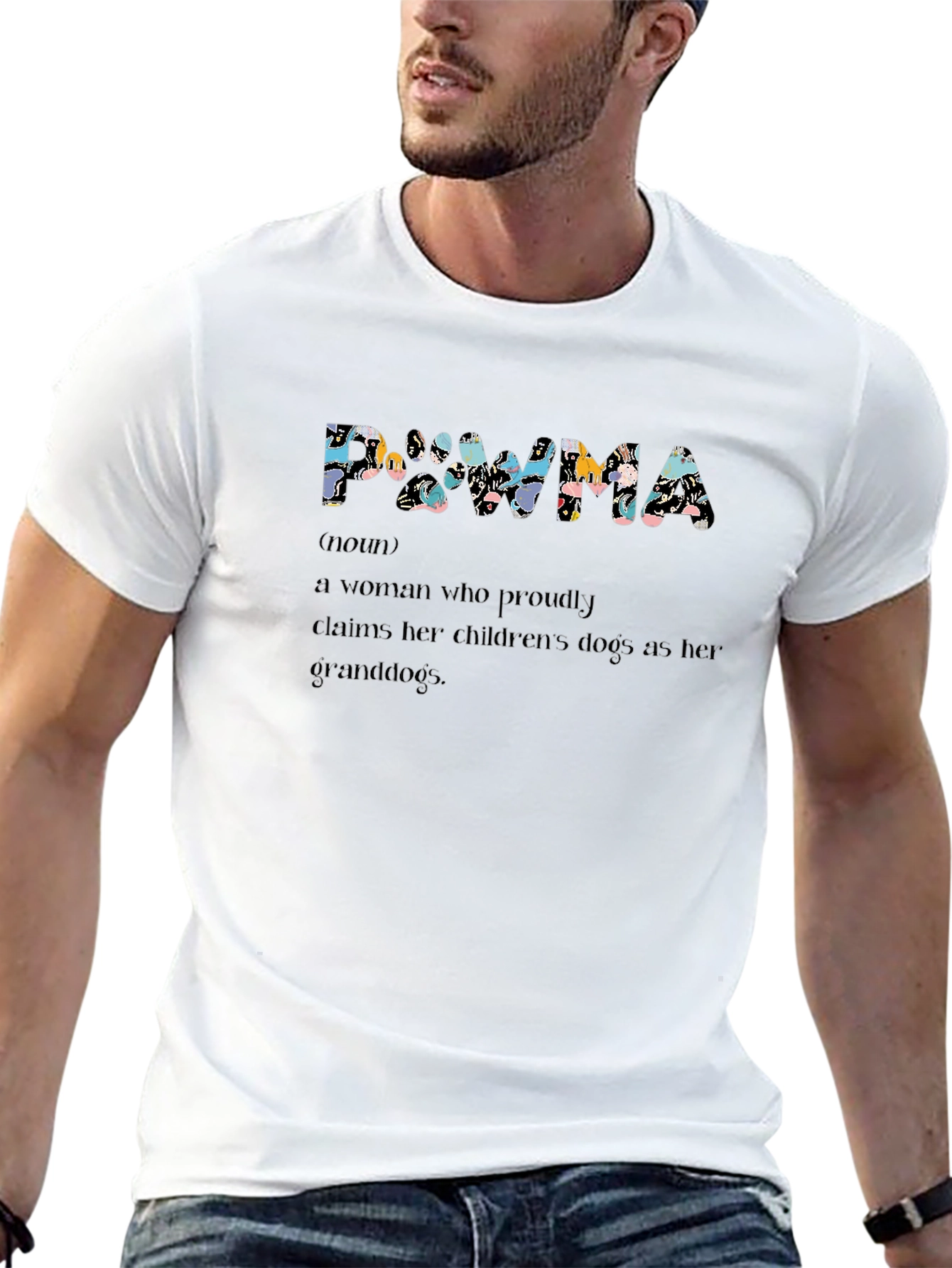 Pawma Definition Black T-Shirt - Dog Grandparent