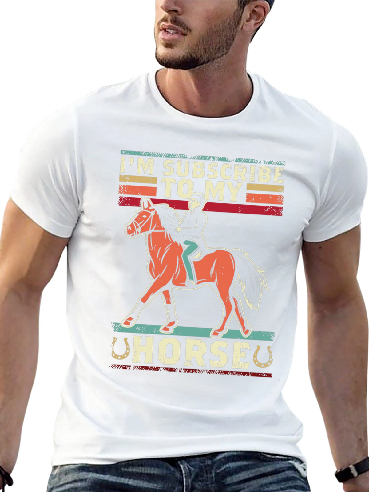 Im Subscribed To My Horse Graphic Tee