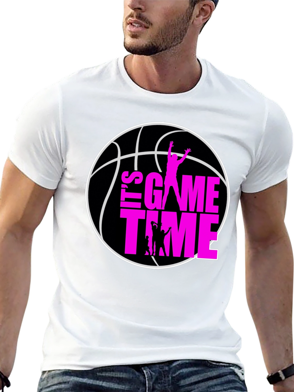 Its Game Time Basketball Graphic Tee