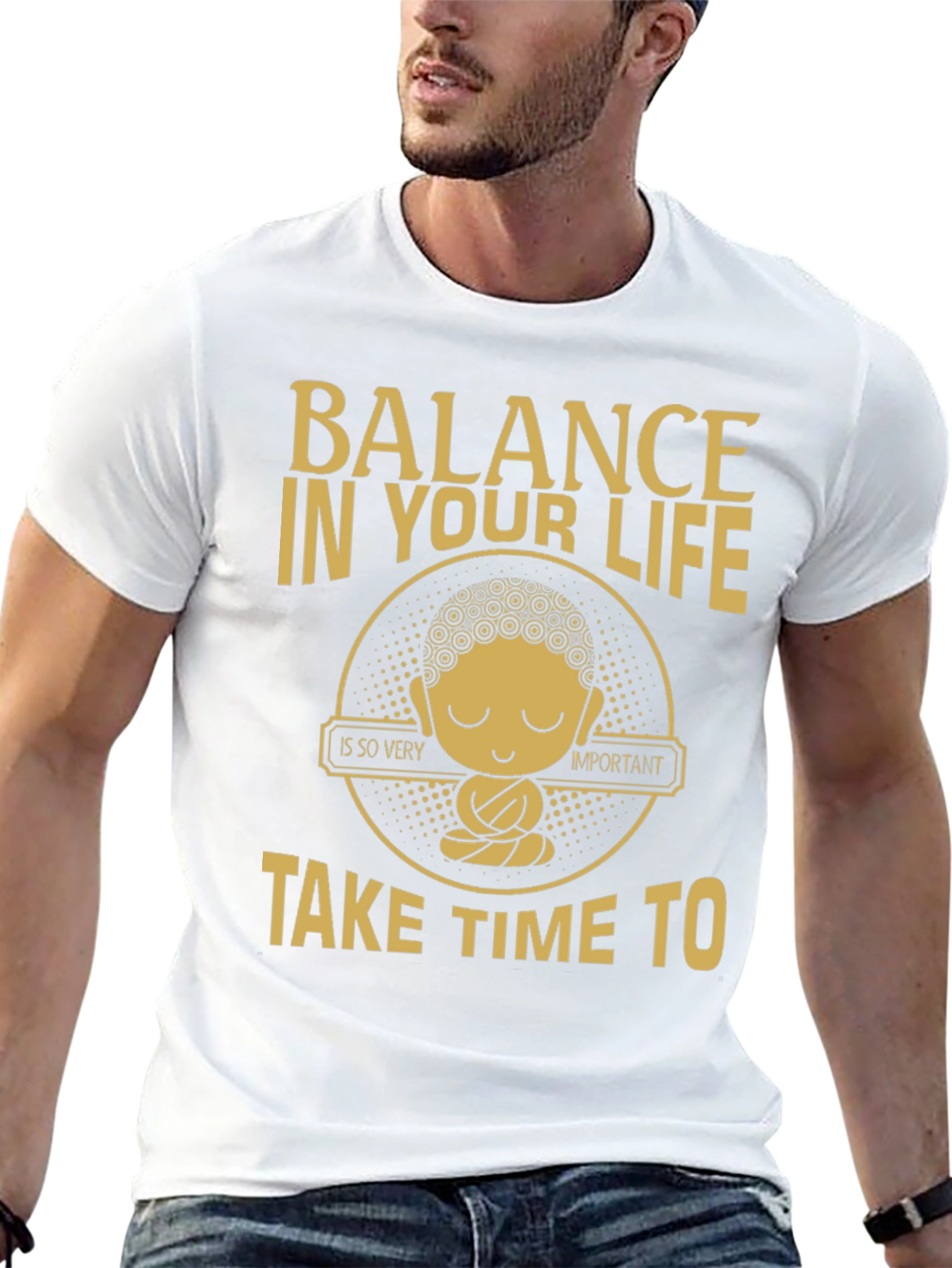 Balance in Life Buddha Graphic T-Shirt
