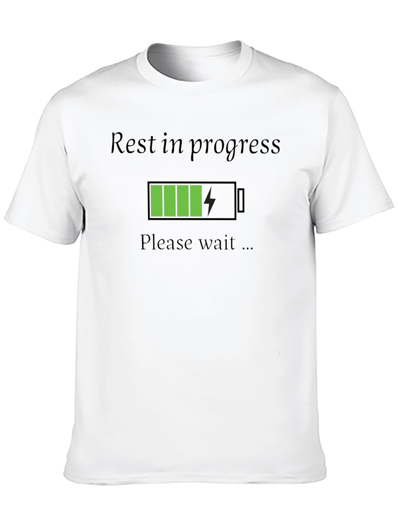 Rest in Progress Graphic T-Shirt - Black