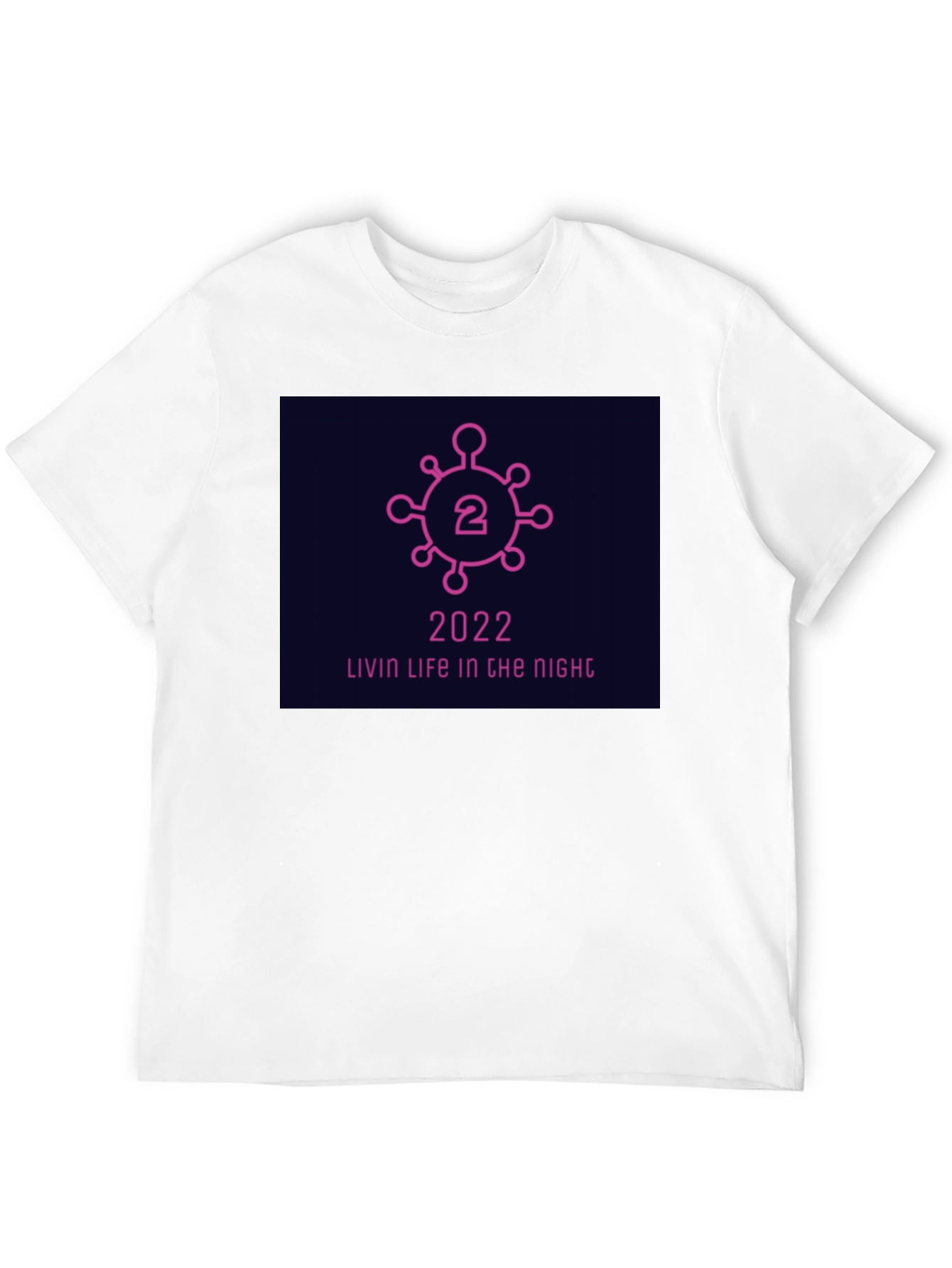 2022 Livin Life Tee - Black Cotton Blend