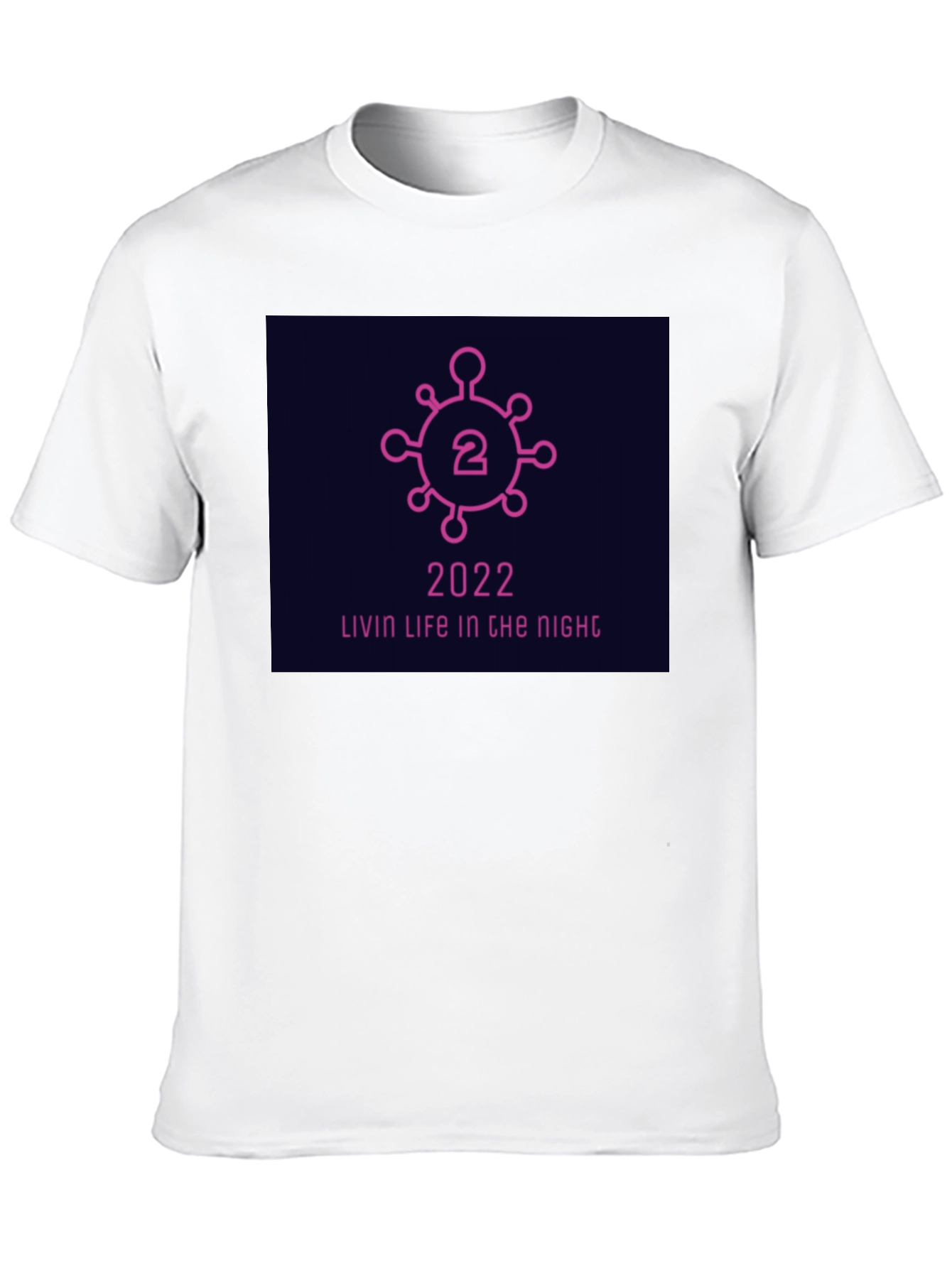 2022 Livin Life Tee - Black Cotton Blend
