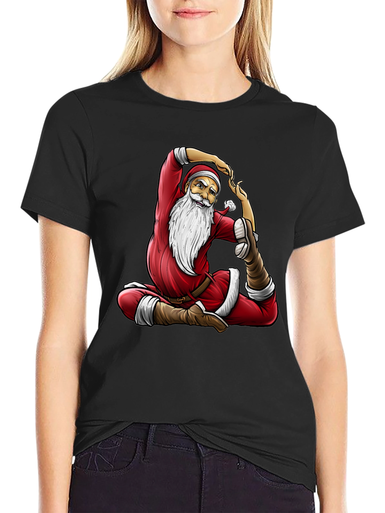 Yoga Santa Claus T-Shirt