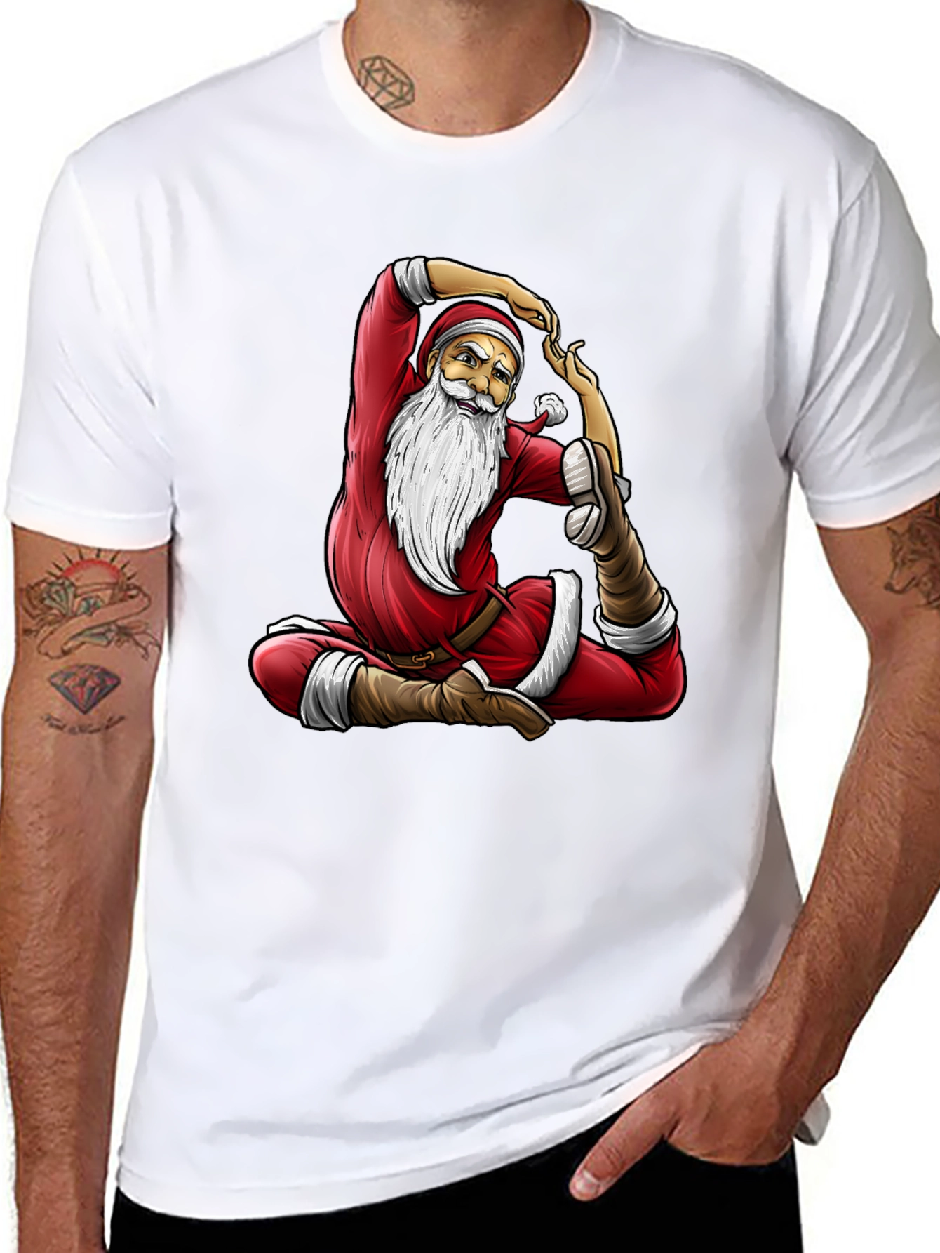 Yoga Santa Claus T-Shirt