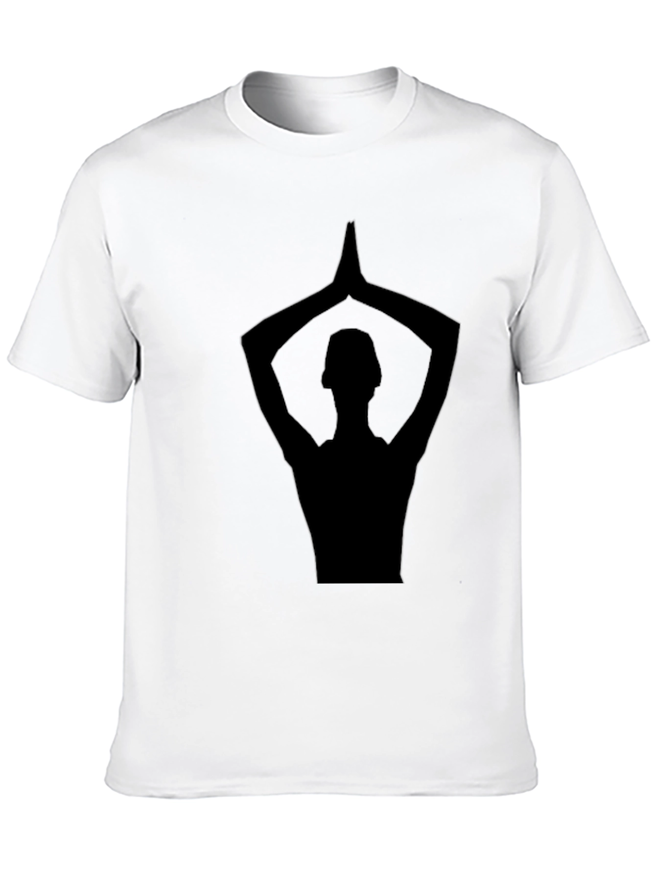 Yoga Silhouette Black T-Shirt