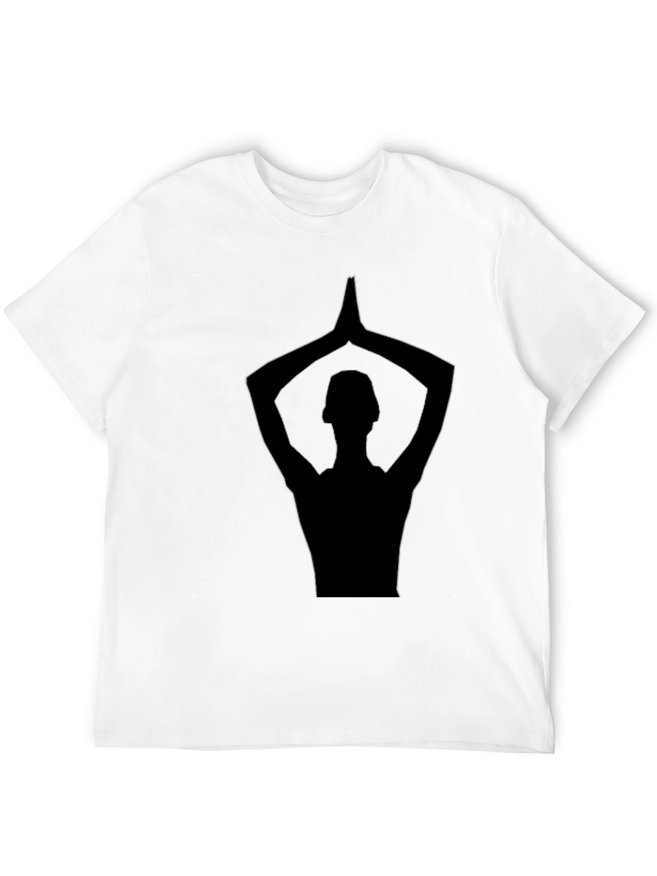 Yoga Silhouette Black T-Shirt