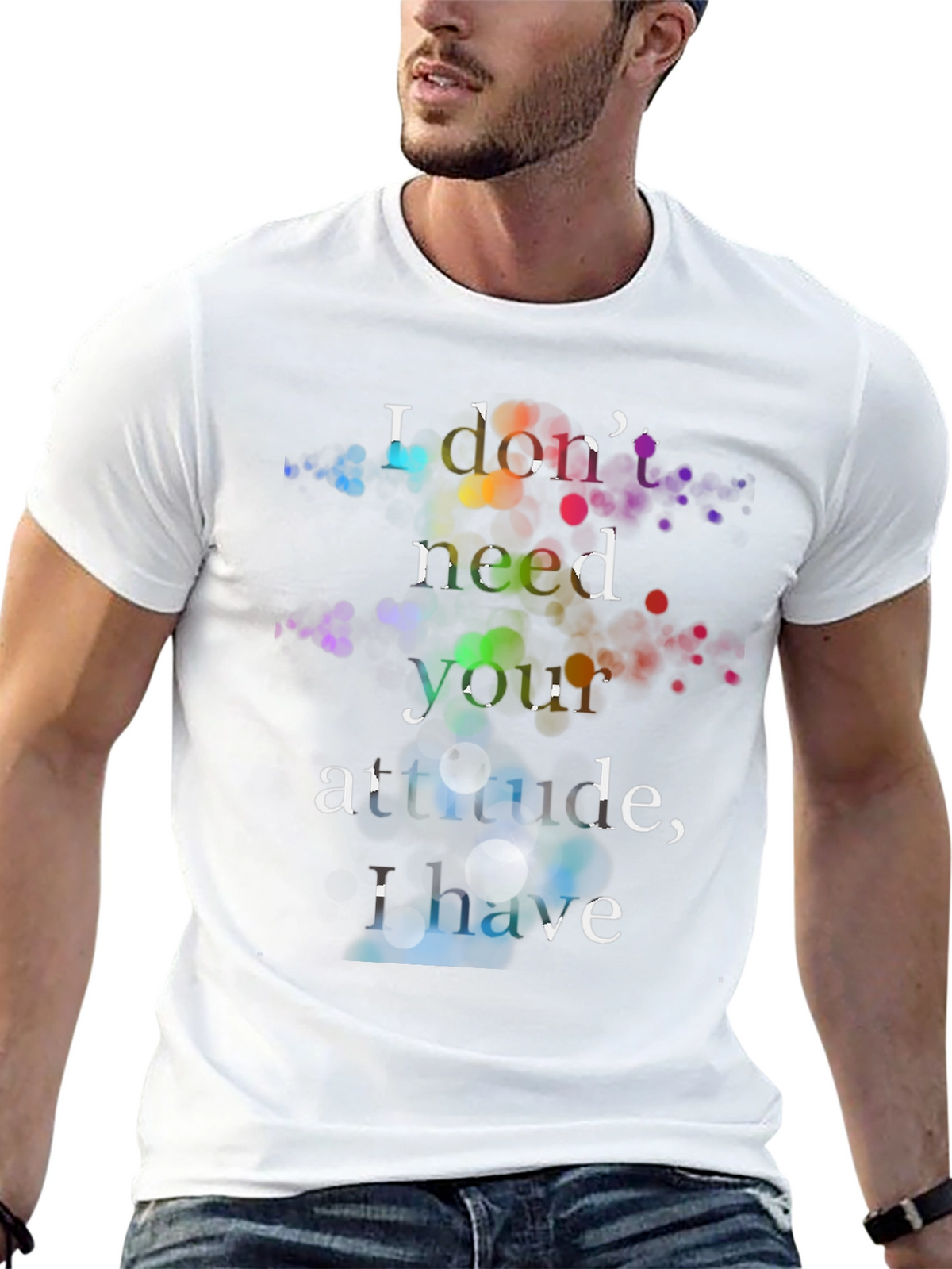 Attitude Graphic Tee - Sarcastic Humor Black T-Shirt