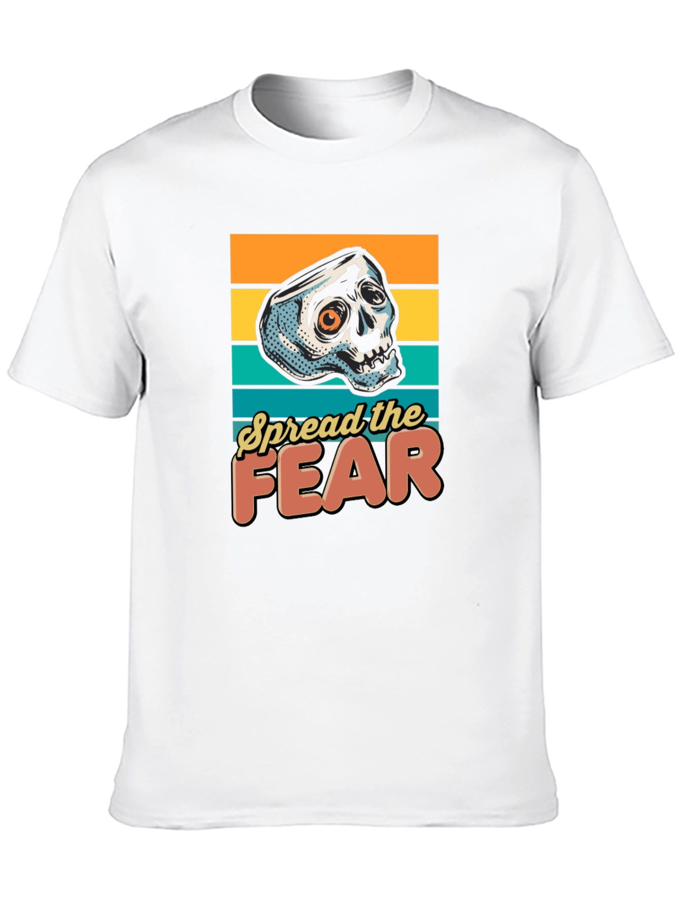Spread the Fear Graphic Tee - Skull Design