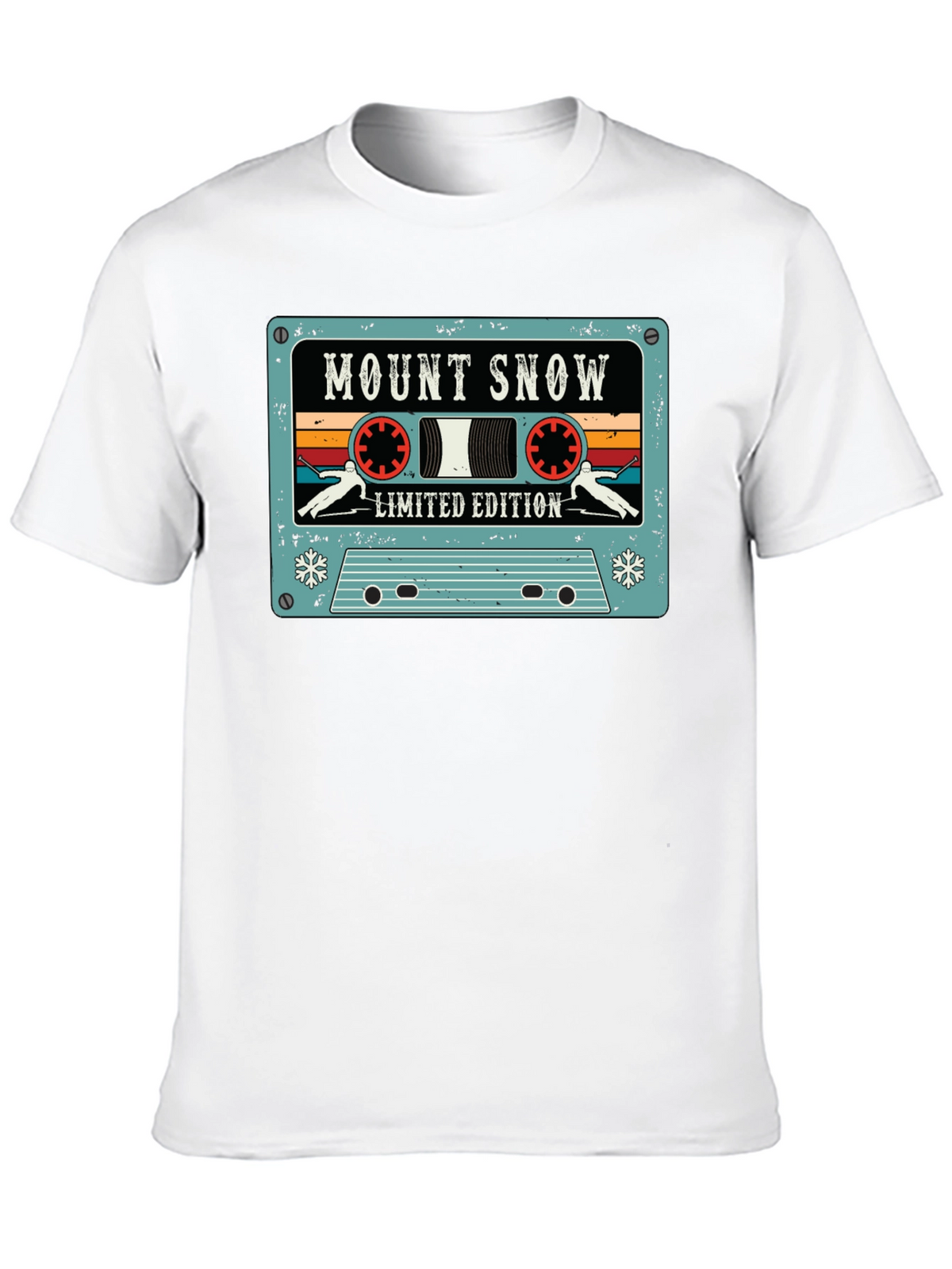 Mount Snow Skiing Cassette Tape Limited Edition T-Shirt
