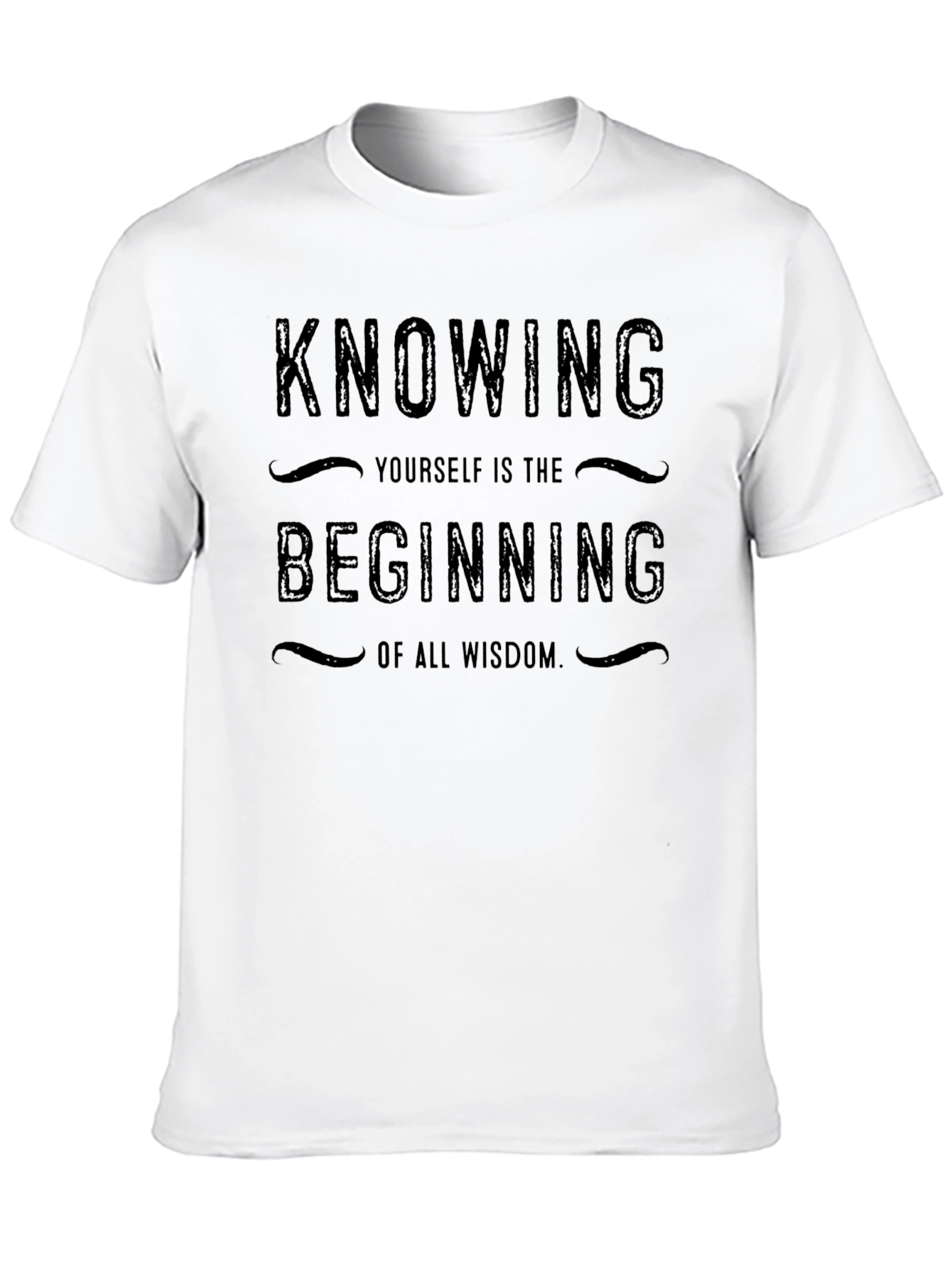 Knowing Yourself Wisdom Tee - Black Graphic T-Shirt