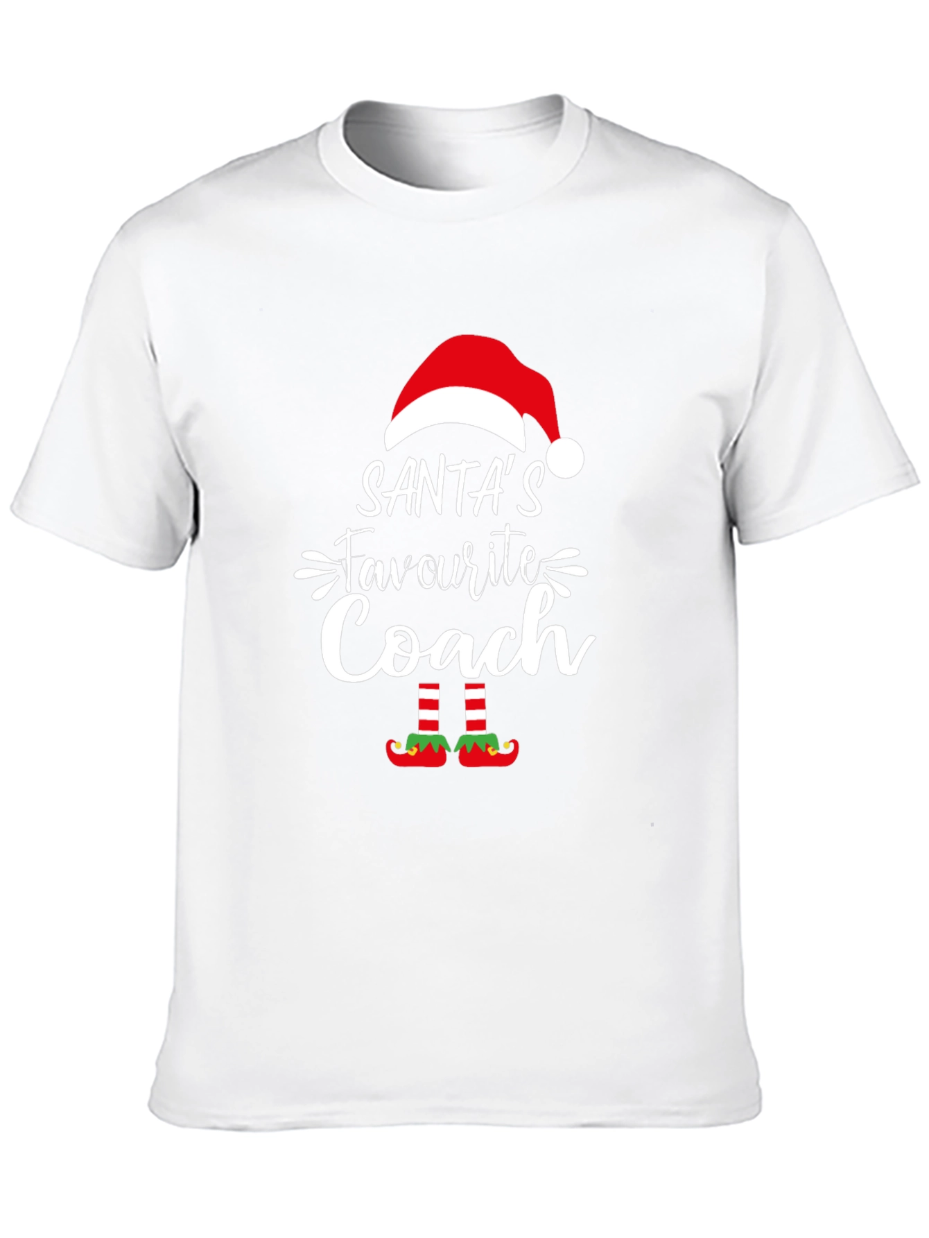 Santas Favorite Coach T-Shirt - Holiday Christmas Tee
