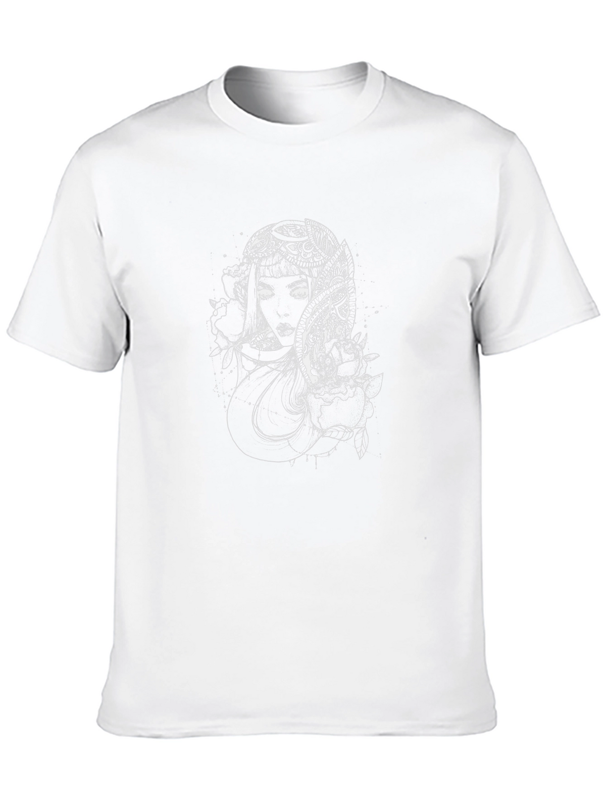 Mystic Woman Graphic Tee - Black Cotton Blend