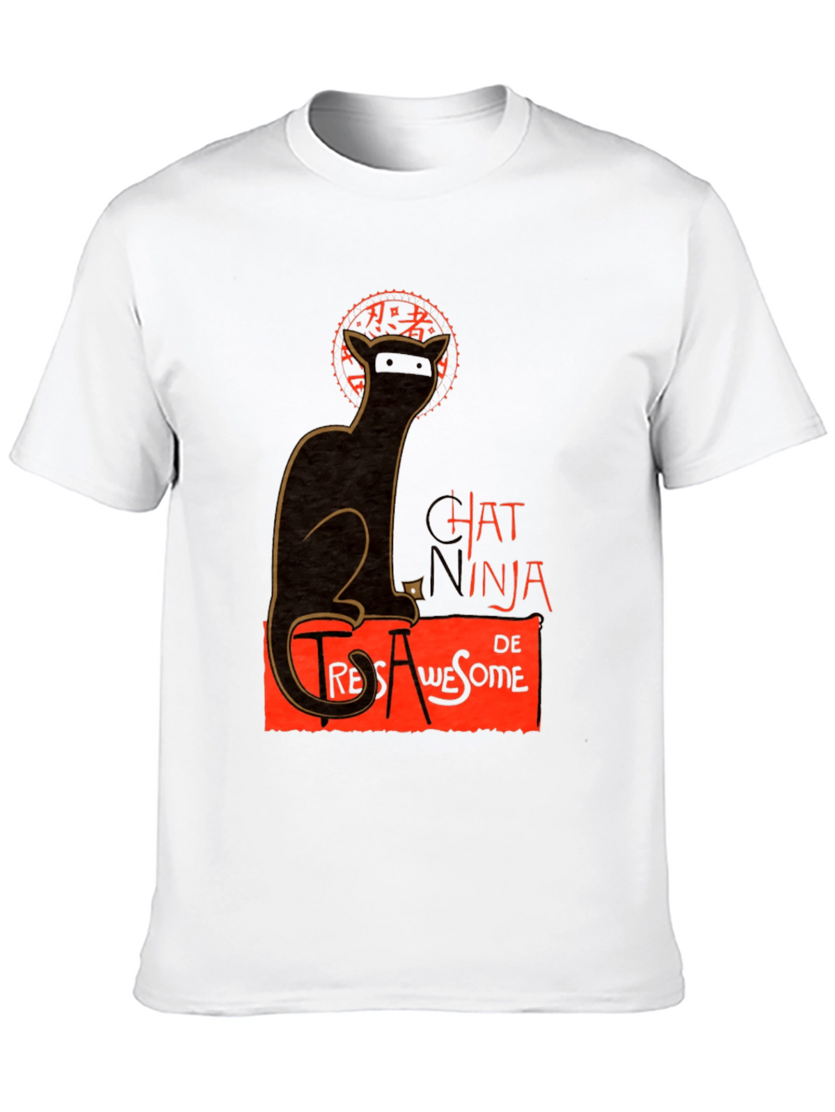 Ninja Cat Graphic T-Shirt - Tres Awesome Style
