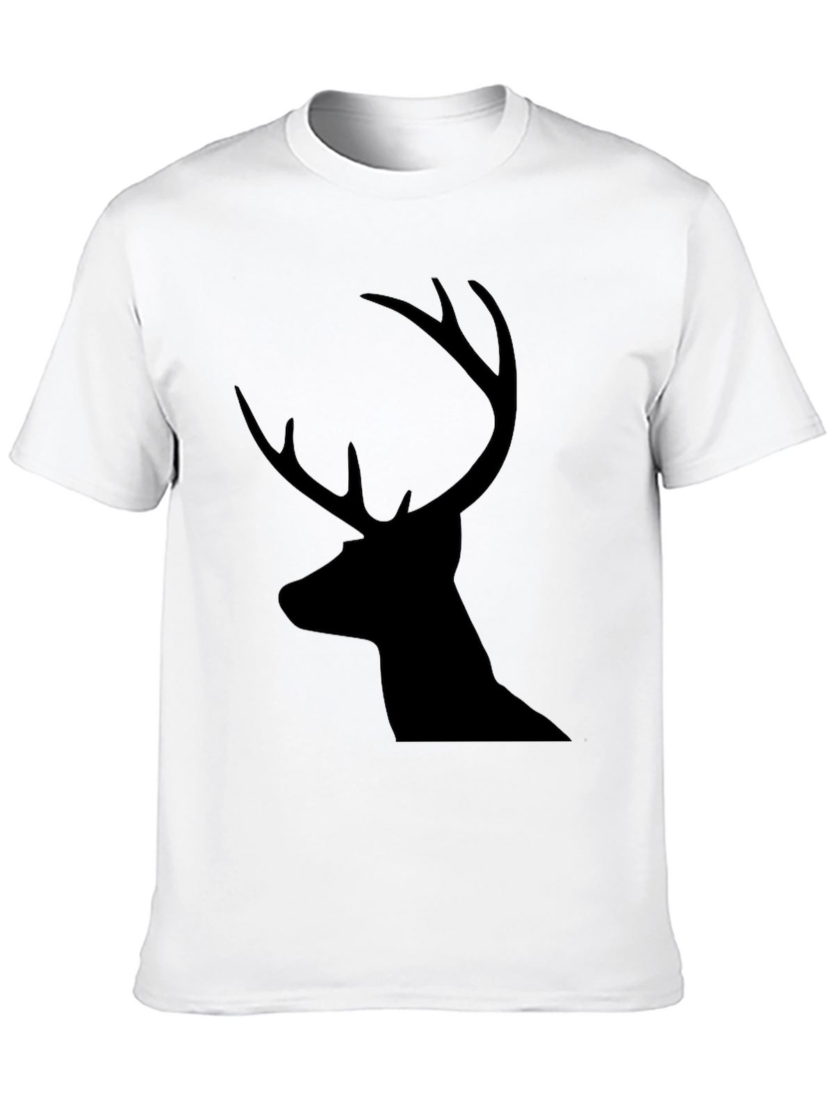 Deer Silhouette Graphic Tee - Classic Black T-Shirt
